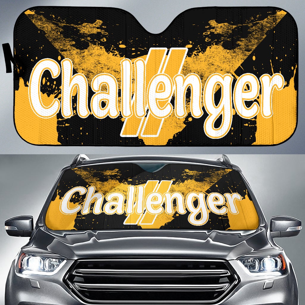 Dodge Challenger Windshield Sun Shade Yellow - Famjoys Dodge Challenger Windshield Sun Shade Yellow - Famjoys