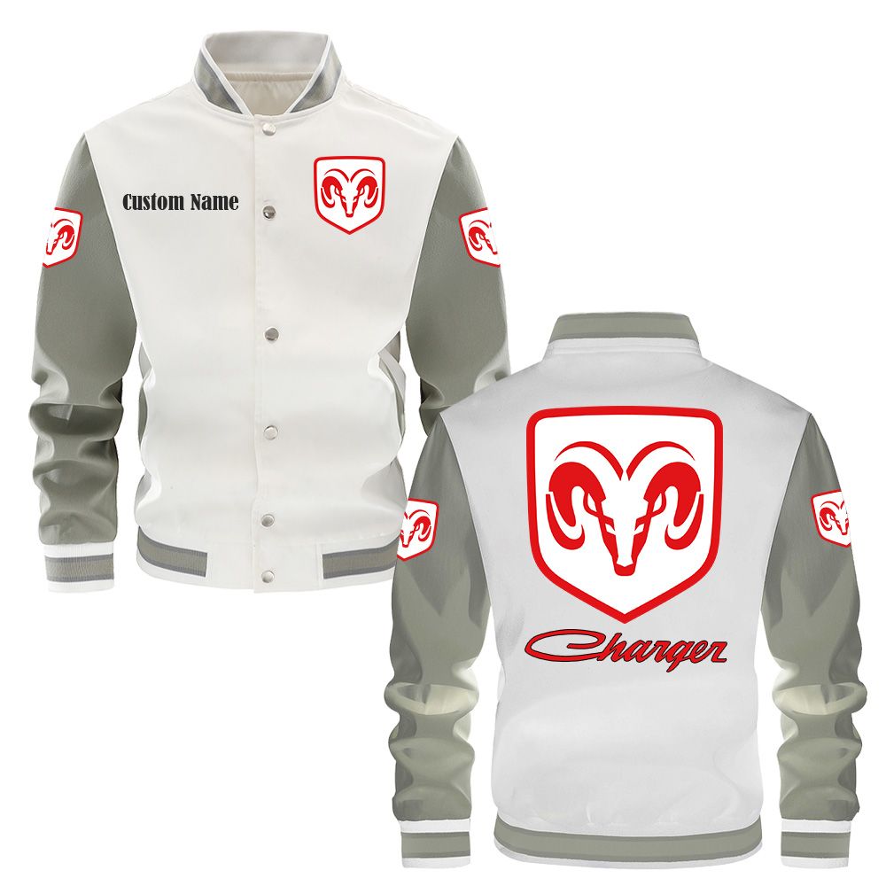 Dodge Charger Varsity Jacket, Baseball jacket, Letterman Jacket Customize Name, Multicolor - Famjoys Dodge Charger Varsity Jacket, Baseball jacket, Letterman Jacket Customize Name, Multicolor - Famjoys