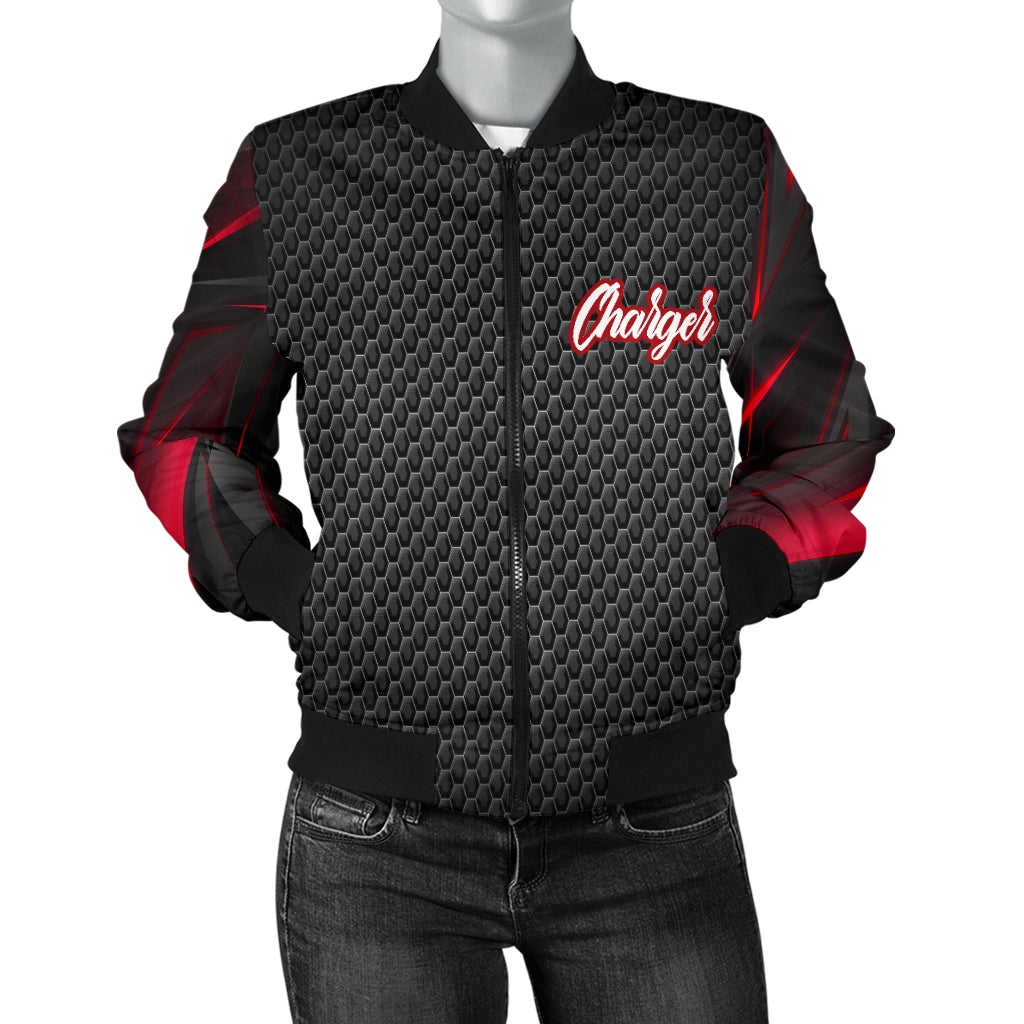 Dodge Charger Women's Bomber Jacket RA - Famjoys Dodge Charger Women's Bomber Jacket RA - Famjoys