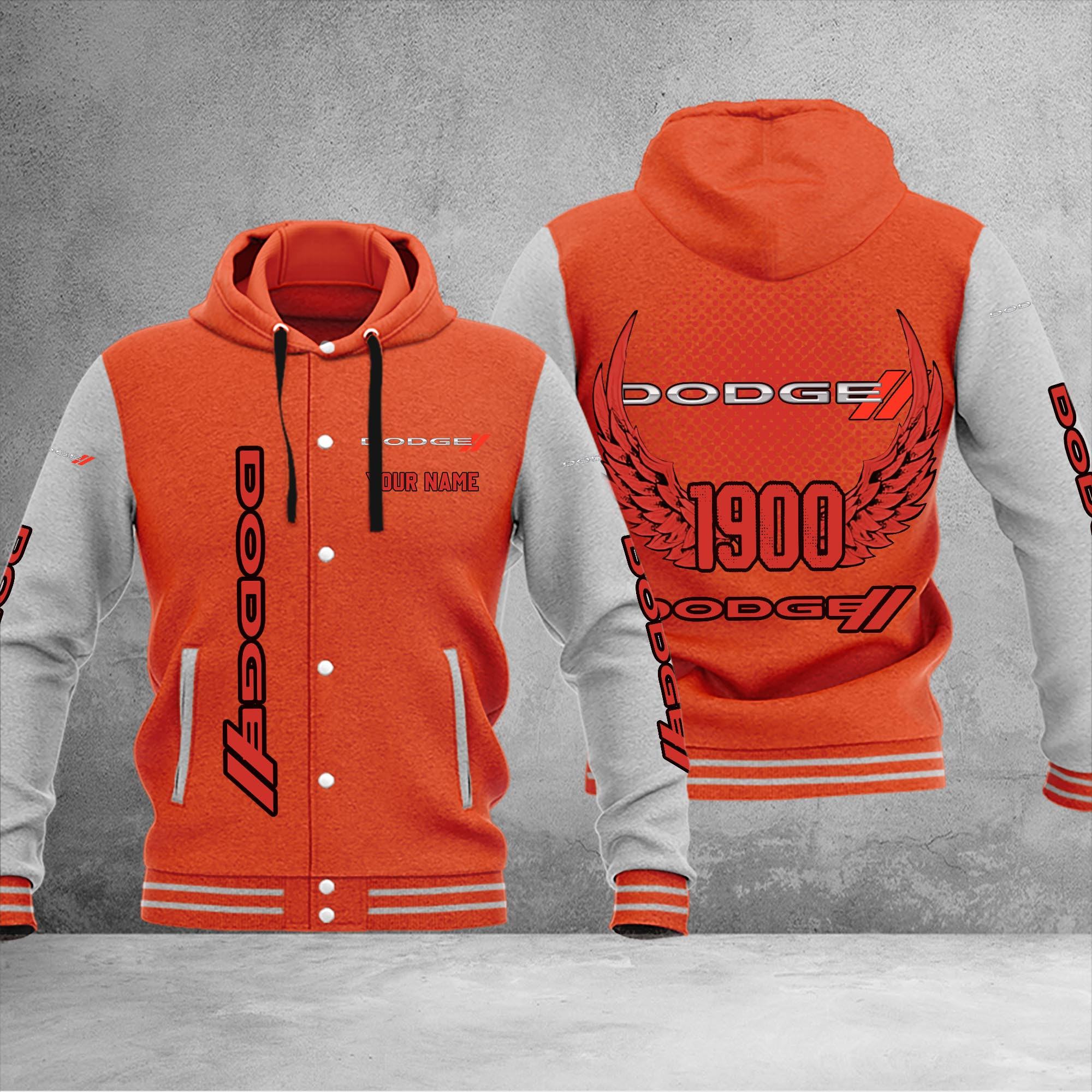 Dodge DMHJ1036 Baseball Jacket Multicolor - Famjoys Dodge DMHJ1036 Baseball Jacket Multicolor - Famjoys