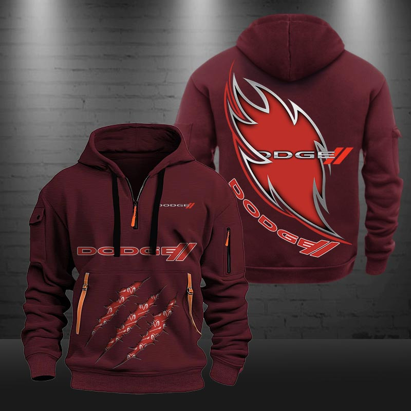 Dodge New Zip Hoodie 0437 Multicolor - Famjoys Dodge New Zip Hoodie 0437 Multicolor - Famjoys