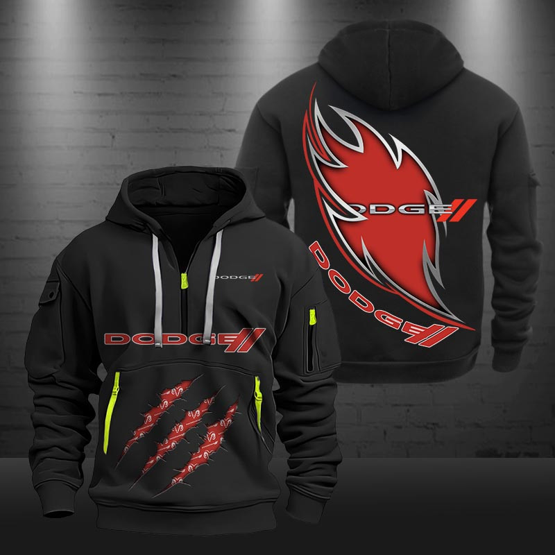 Dodge New Zip Hoodie 0437 Multicolor - Famjoys Dodge New Zip Hoodie 0437 Multicolor - Famjoys