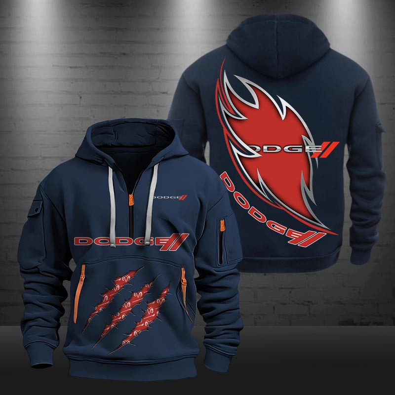 Dodge New Zip Hoodie 0437 Multicolor - Famjoys Dodge New Zip Hoodie 0437 Multicolor - Famjoys
