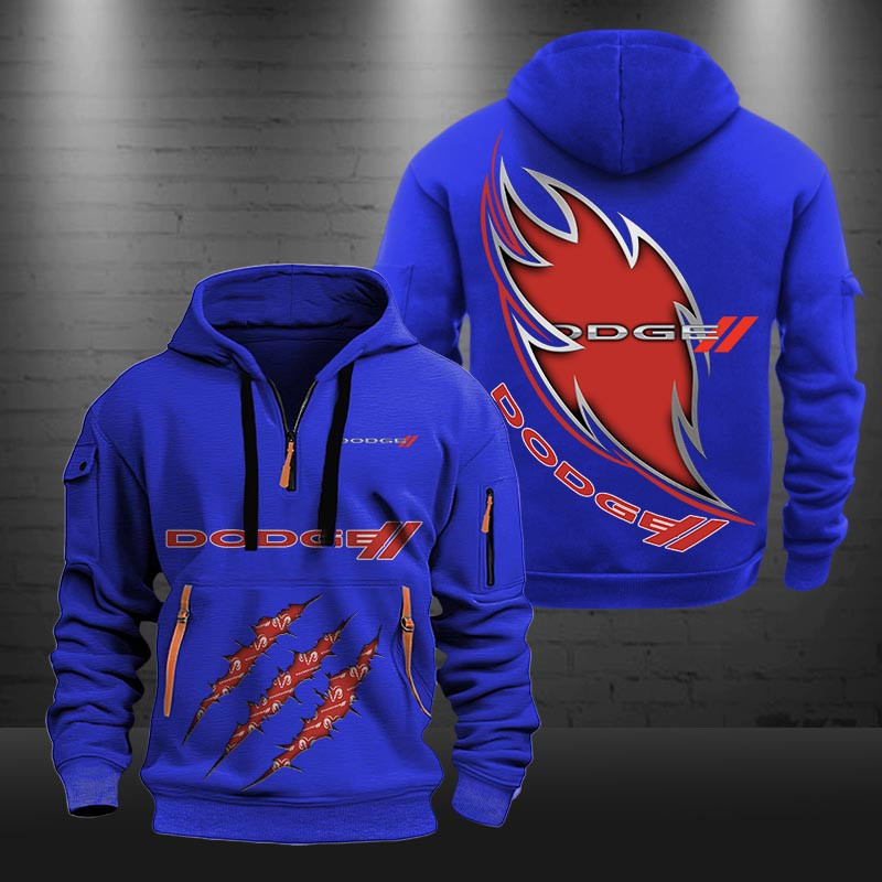 Dodge New Zip Hoodie 0437 Multicolor - Famjoys Dodge New Zip Hoodie 0437 Multicolor - Famjoys