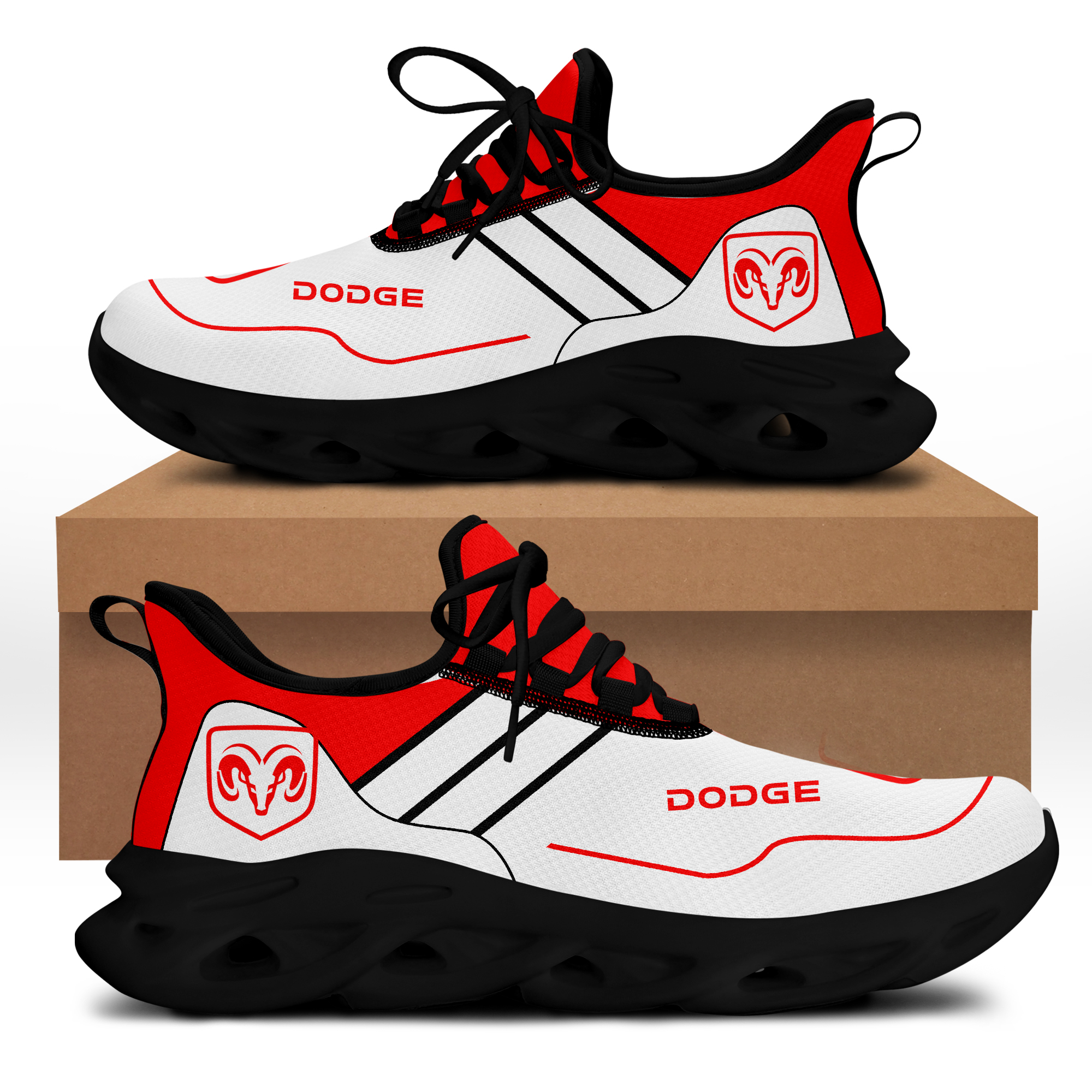 Dodge Sneakers Shoes - Famjoys Dodge Sneakers Shoes - Famjoys