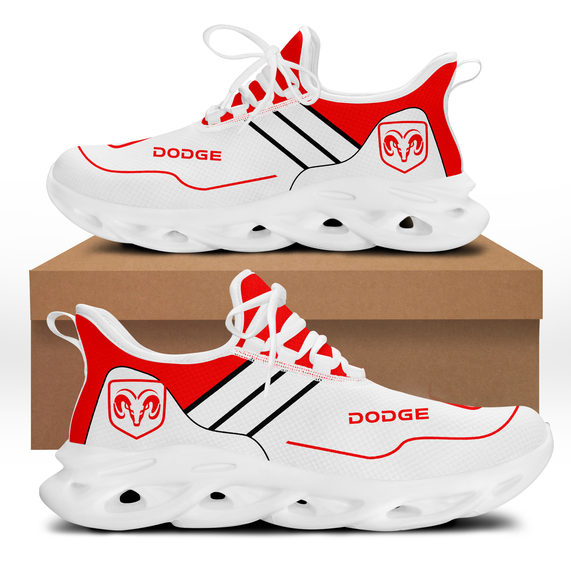 Dodge Sneakers Shoes - Famjoys Dodge Sneakers Shoes - Famjoys