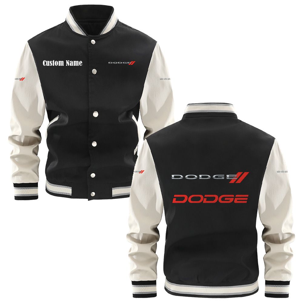 Dodge Varsity Jacket, Baseball jacket, Letterman Jacket Customize Name, Multicolor - Famjoys Dodge Varsity Jacket, Baseball jacket, Letterman Jacket Customize Name, Multicolor - Famjoys