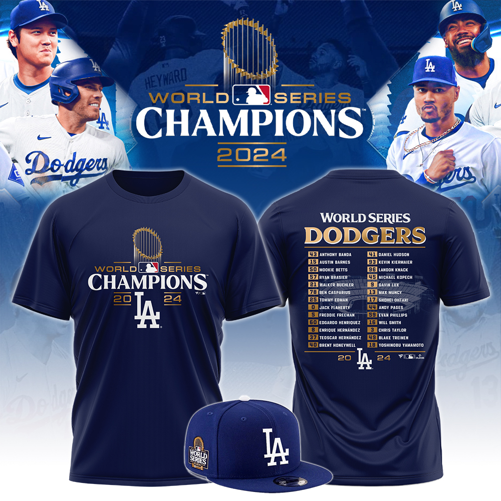 Dodgers World Series Champions Tshirt Version 1 - Famjoys Dodgers World Series Champions Tshirt Version 1 - Famjoys