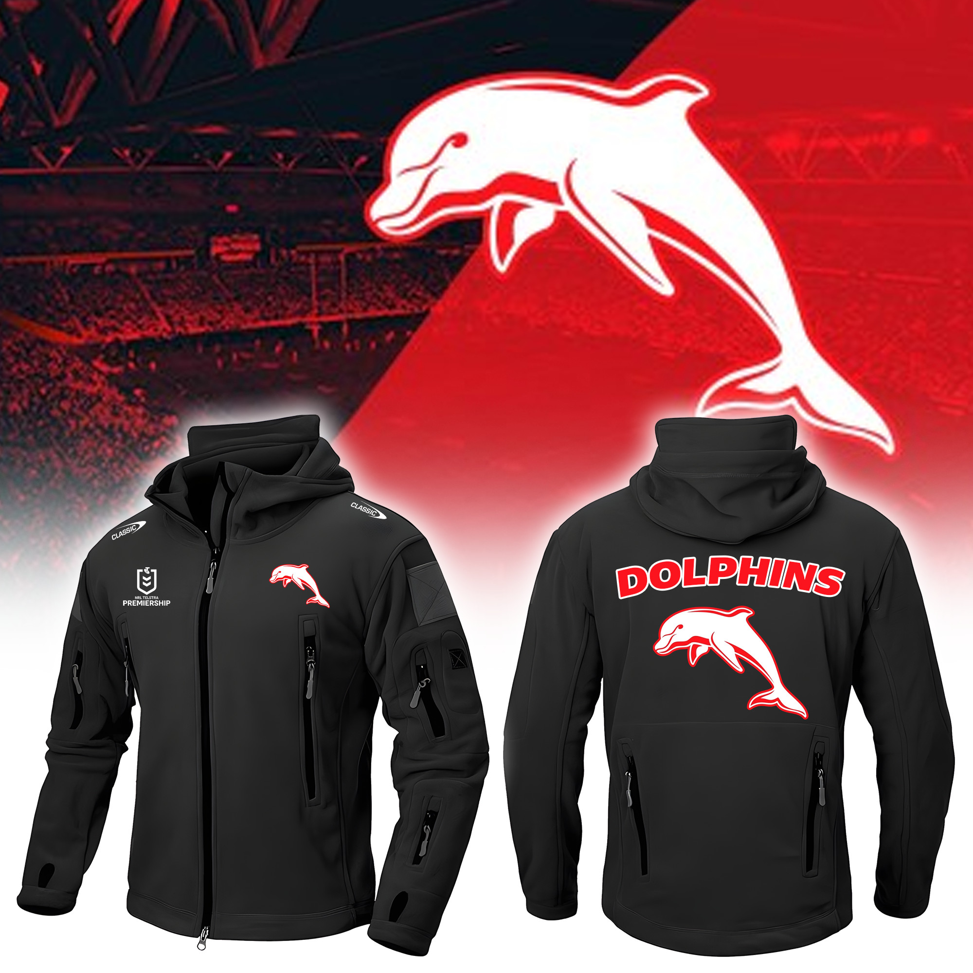 Dolphins Army Jacket – Edition - Famjoys Dolphins Army Jacket – Edition - Famjoys