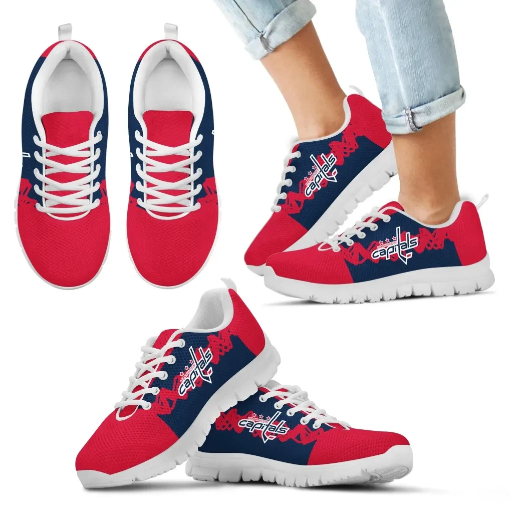 Doodle Line Amazing Washington Capitals Sneakers V1 - Famjoys Doodle Line Amazing Washington Capitals Sneakers V1 - Famjoys
