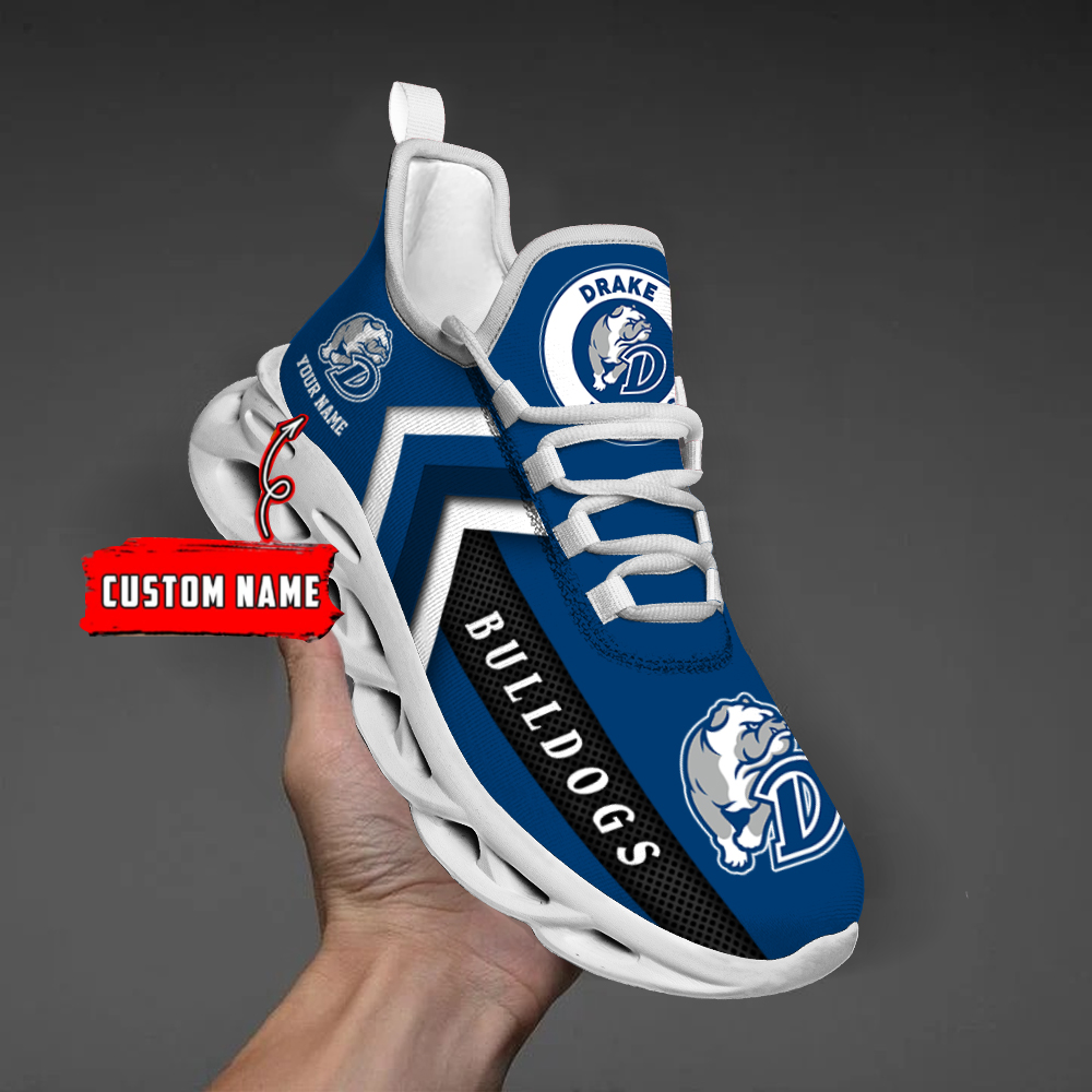 Drake Bulldogs Personalized Custom Name Max Soul Shoes DS003 - Famjoys Drake Bulldogs Personalized Custom Name Max Soul Shoes DS003 - Famjoys