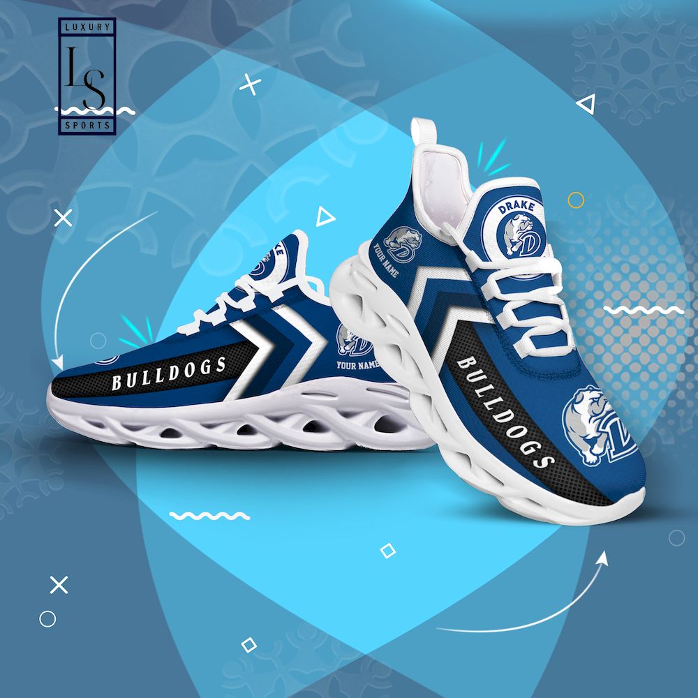 Drake Bulldogs Personalized Max Soul Shoes - Famjoys Drake Bulldogs Personalized Max Soul Shoes - Famjoys
