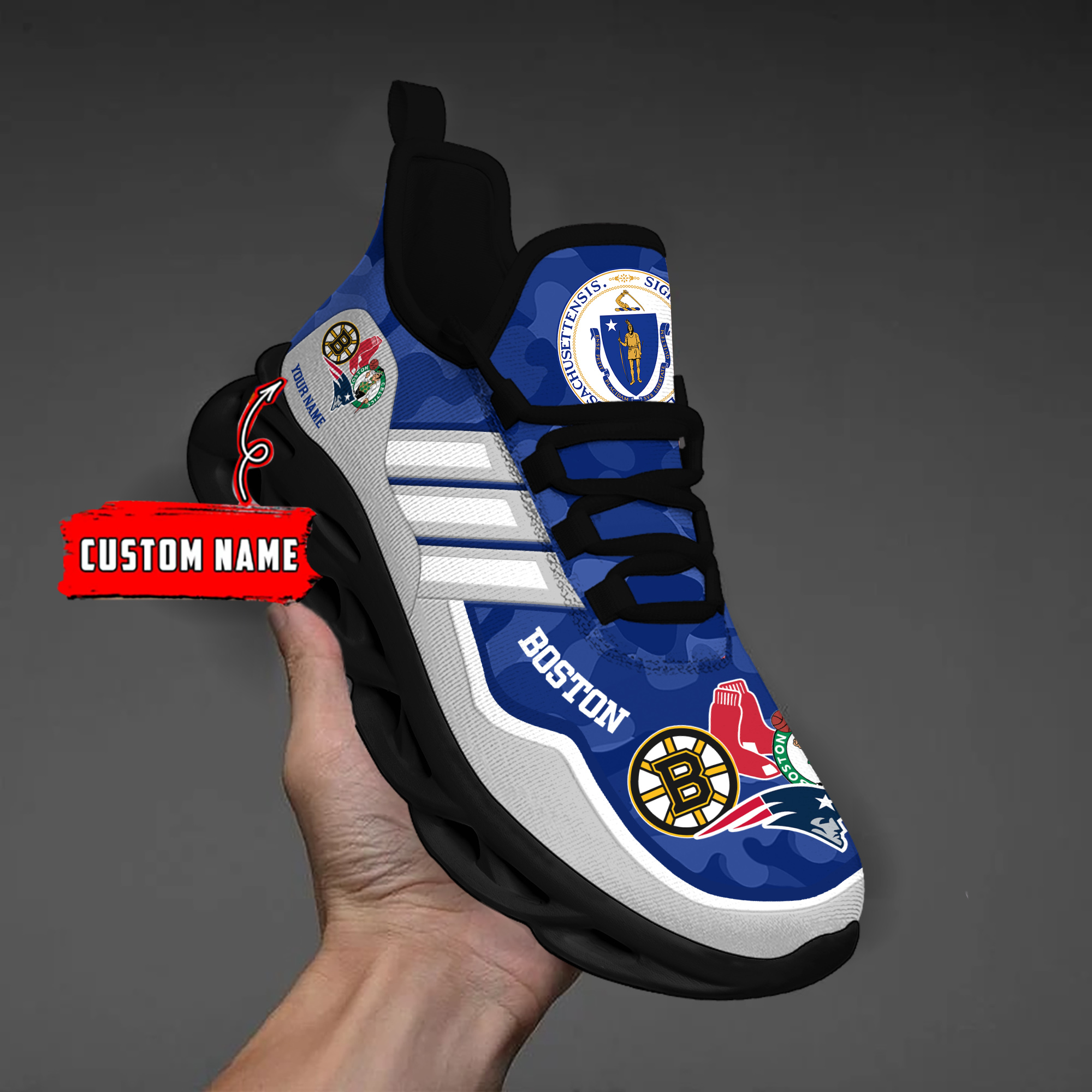 DS005 BostonBLUE001 Clunky Max Soul Shoes - Famjoys DS005 BostonBLUE001 Clunky Max Soul Shoes - Famjoys