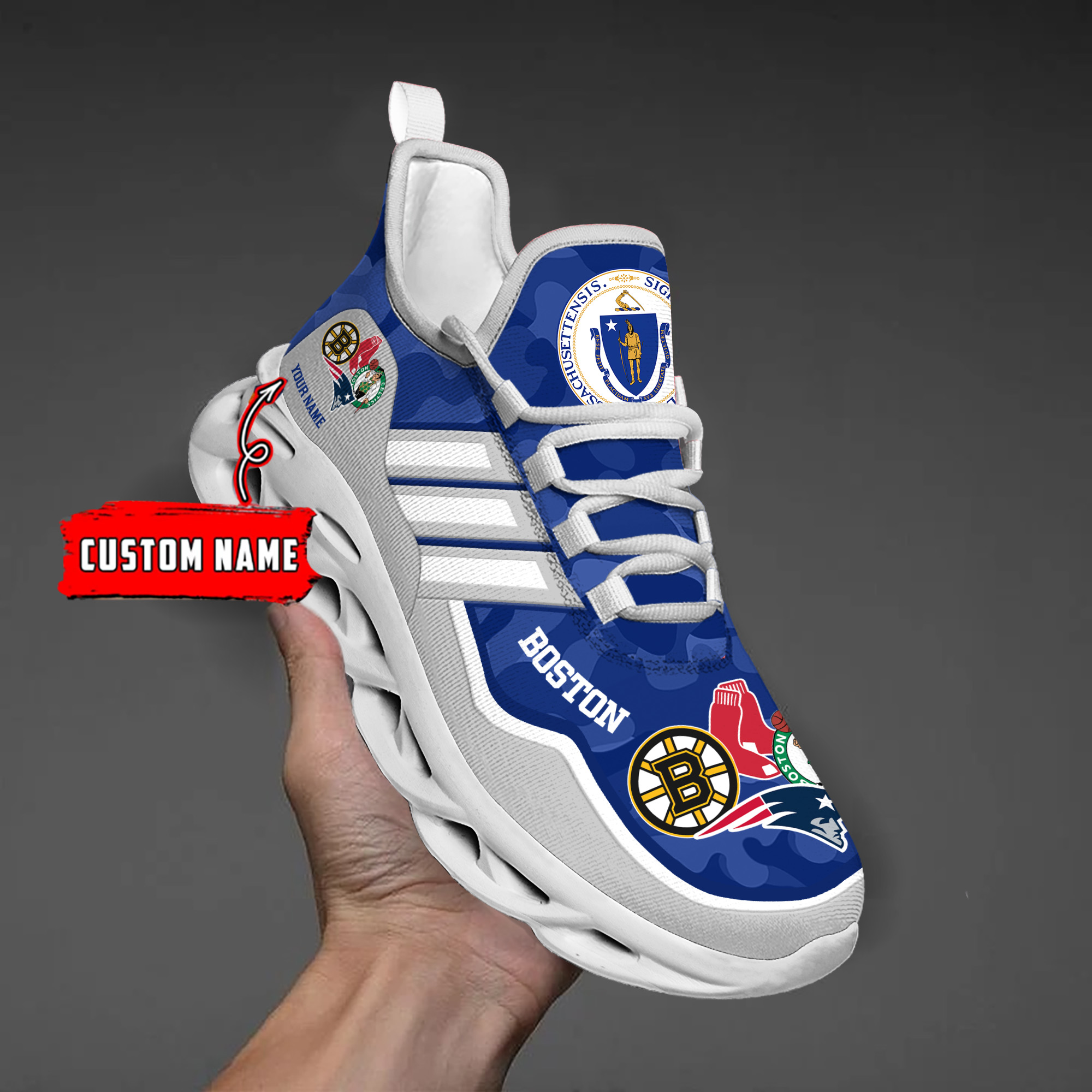 DS005 BostonBLUE001 Clunky Max Soul Shoes - Famjoys DS005 BostonBLUE001 Clunky Max Soul Shoes - Famjoys