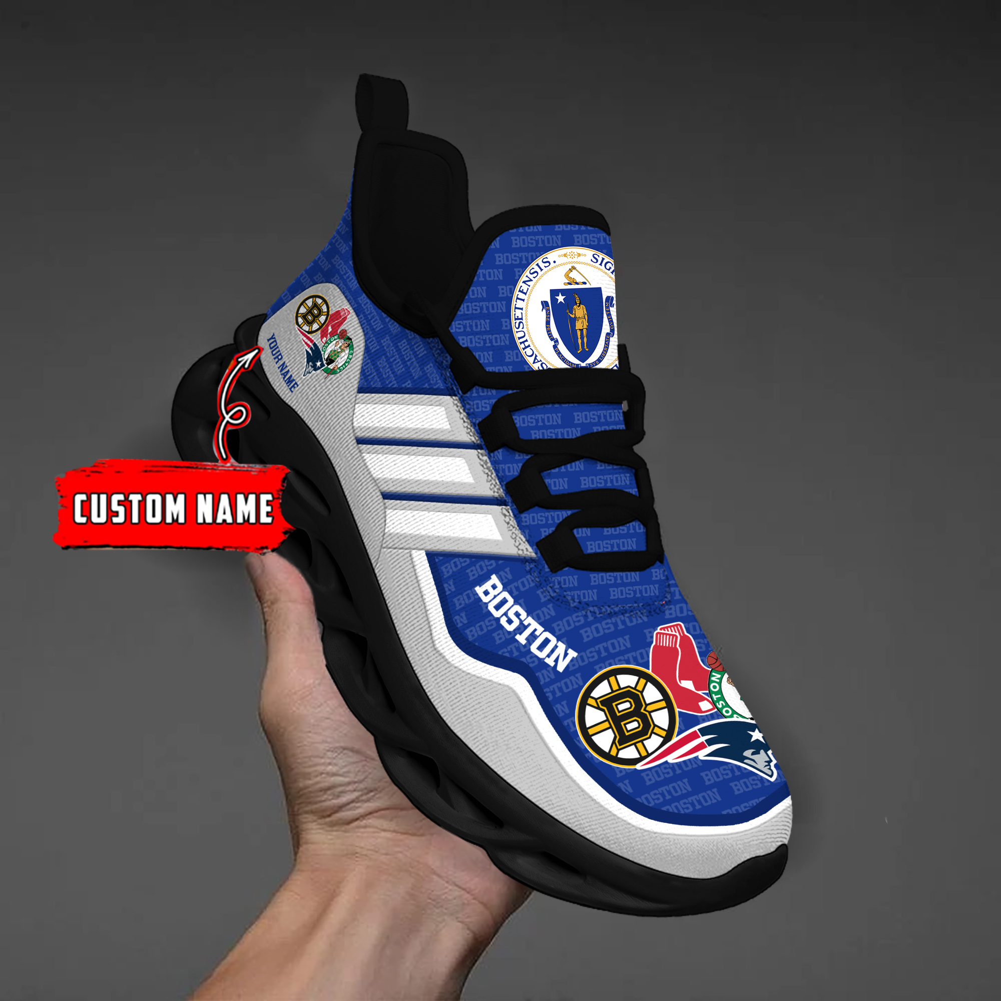 DS005 BostonBLUE002 Clunky Max Soul Shoes - Famjoys DS005 BostonBLUE002 Clunky Max Soul Shoes - Famjoys