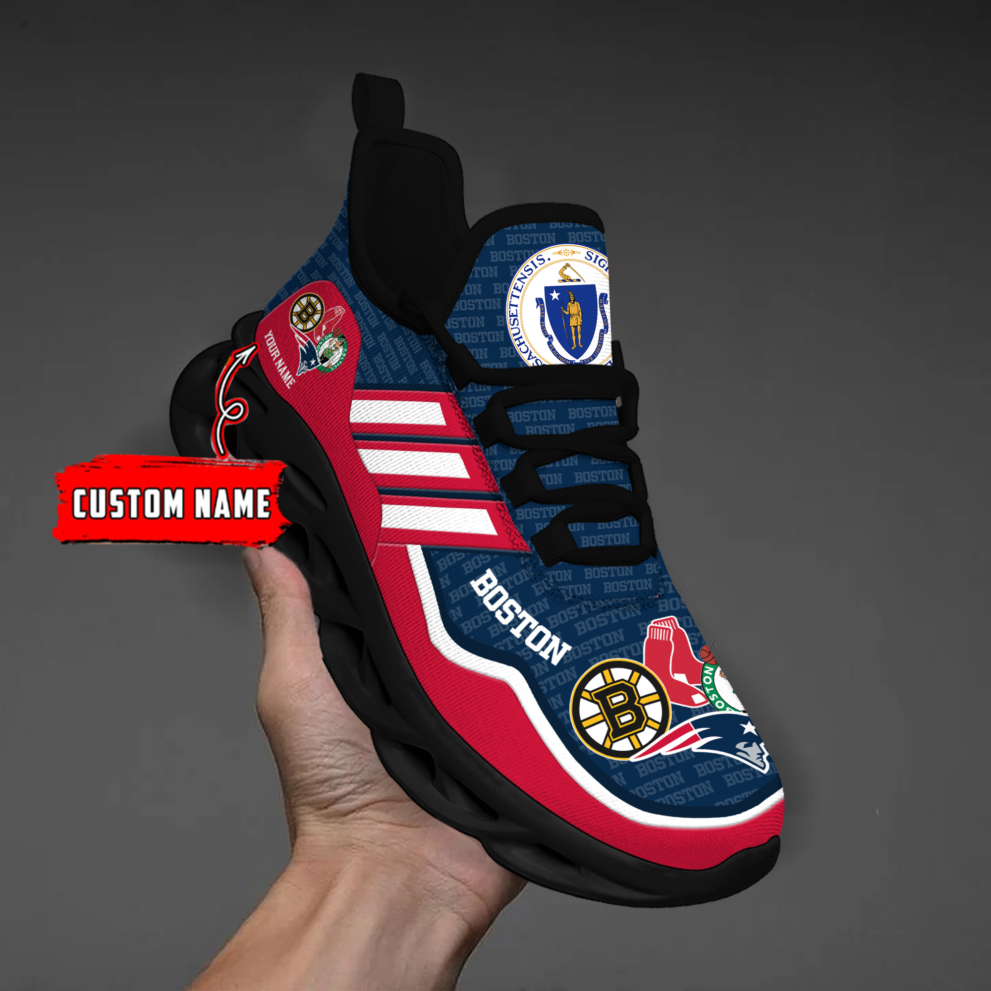 DS005 BostonNAVI002 Clunky Max Soul Shoes - Famjoys DS005 BostonNAVI002 Clunky Max Soul Shoes - Famjoys