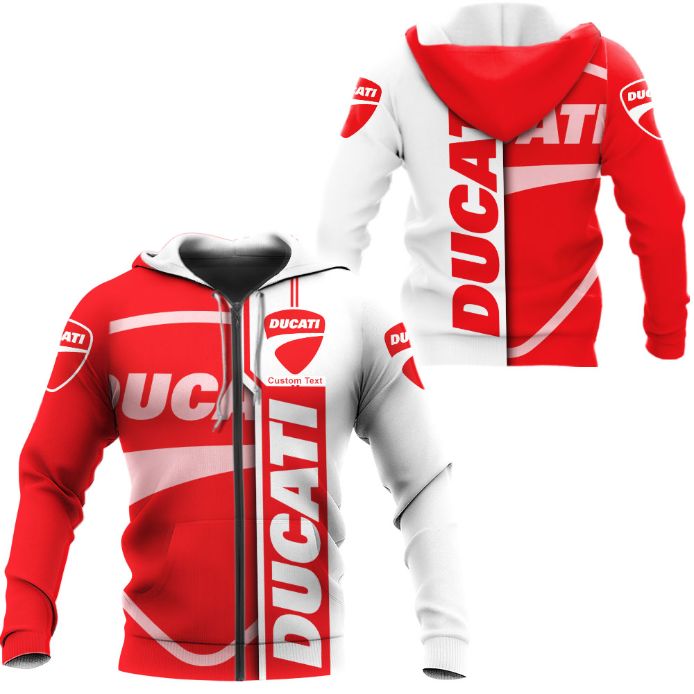 Ducati 3D Apparel Zip Hoodie,Pant,Polo, Button Hawaii Shirt Personalized - Famjoys Ducati 3D Apparel Zip Hoodie,Pant,Polo, Button Hawaii Shirt Personalized - Famjoys