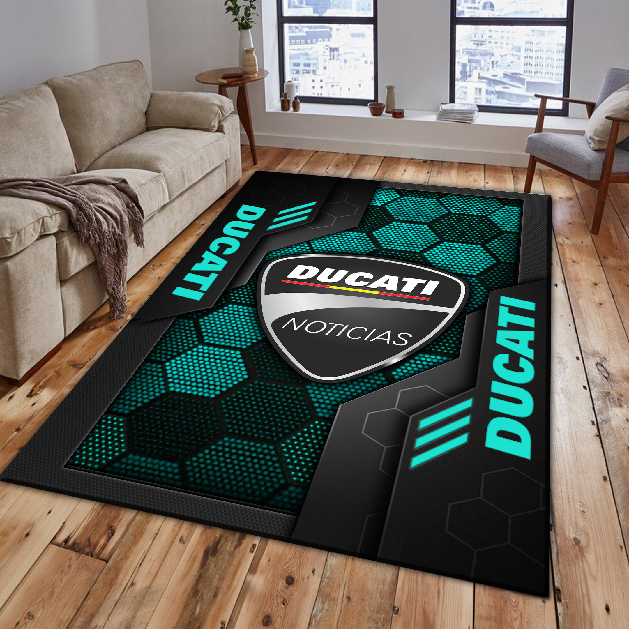 Ducati Area Rugs 3558 Multicolor - Famjoys Ducati Area Rugs 3558 Multicolor - Famjoys