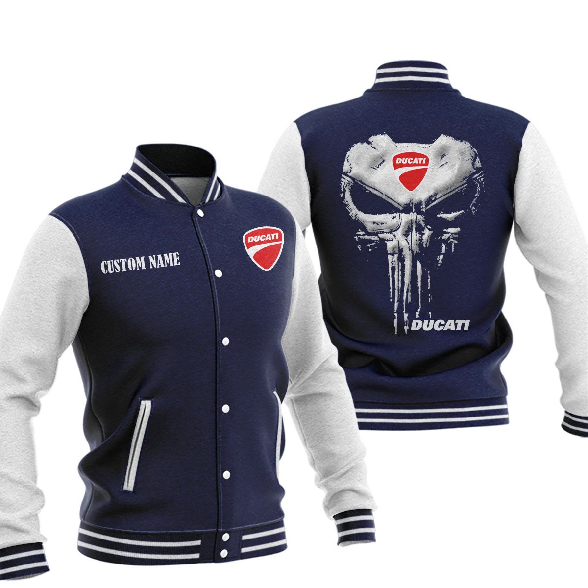 Ducati Baseball Jacket, Multicolor - Famjoys Ducati Baseball Jacket, Multicolor - Famjoys