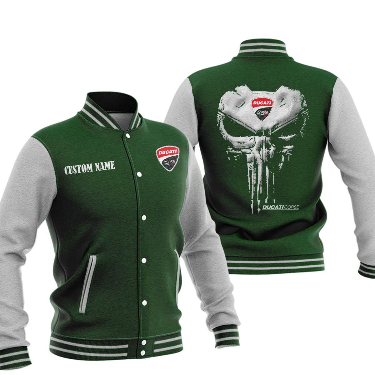 Ducati Corse Baseball Jacket, Multicolor - Famjoys Ducati Corse Baseball Jacket, Multicolor - Famjoys