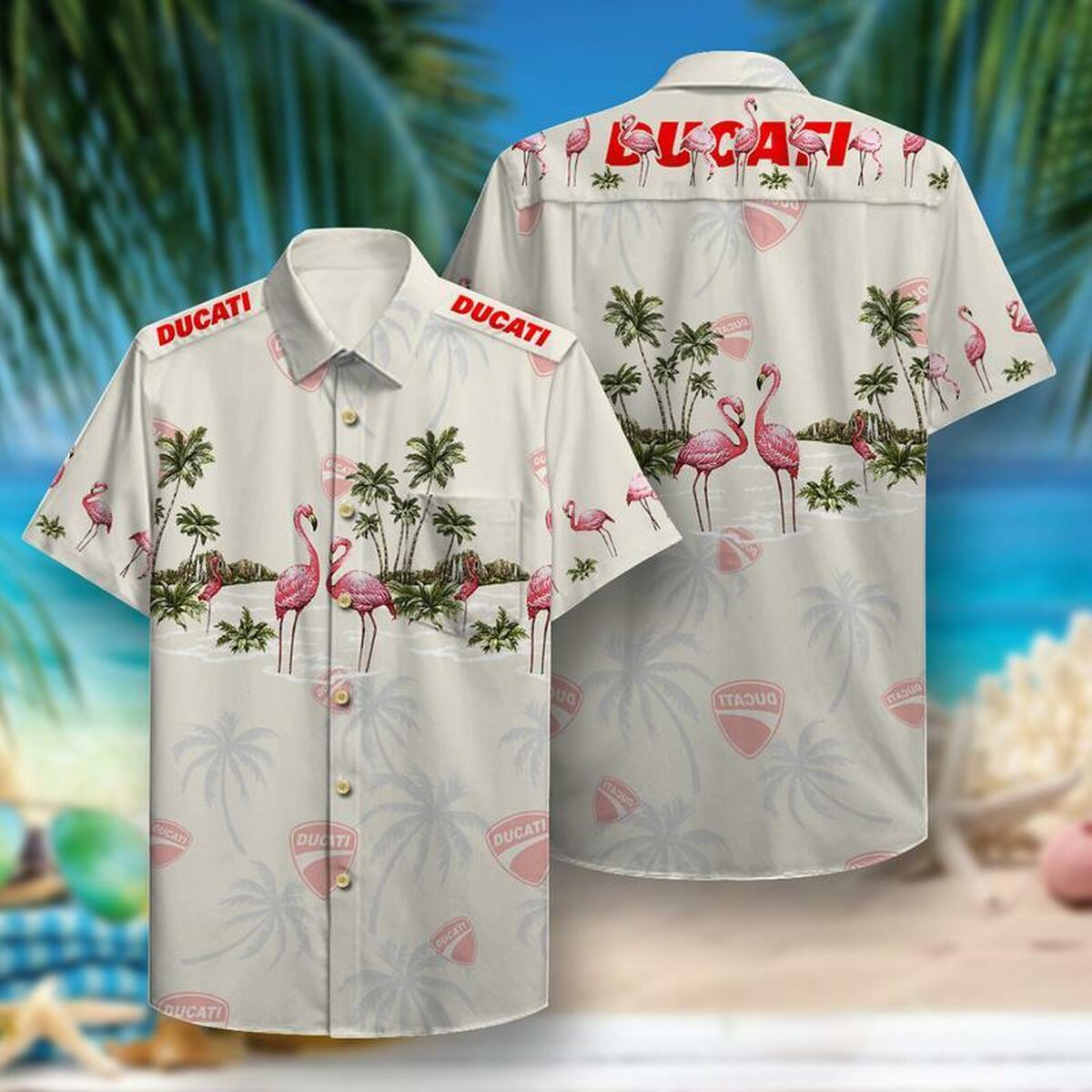 Ducati Hawaii Hawaiian Shirt - Famjoys Ducati Hawaii Hawaiian Shirt - Famjoys