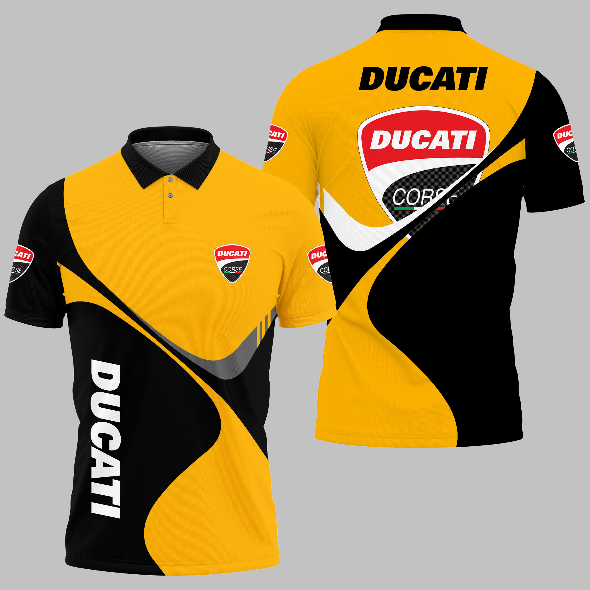 Ducati Polo Shirt V01 - Famjoys Ducati Polo Shirt V01 - Famjoys