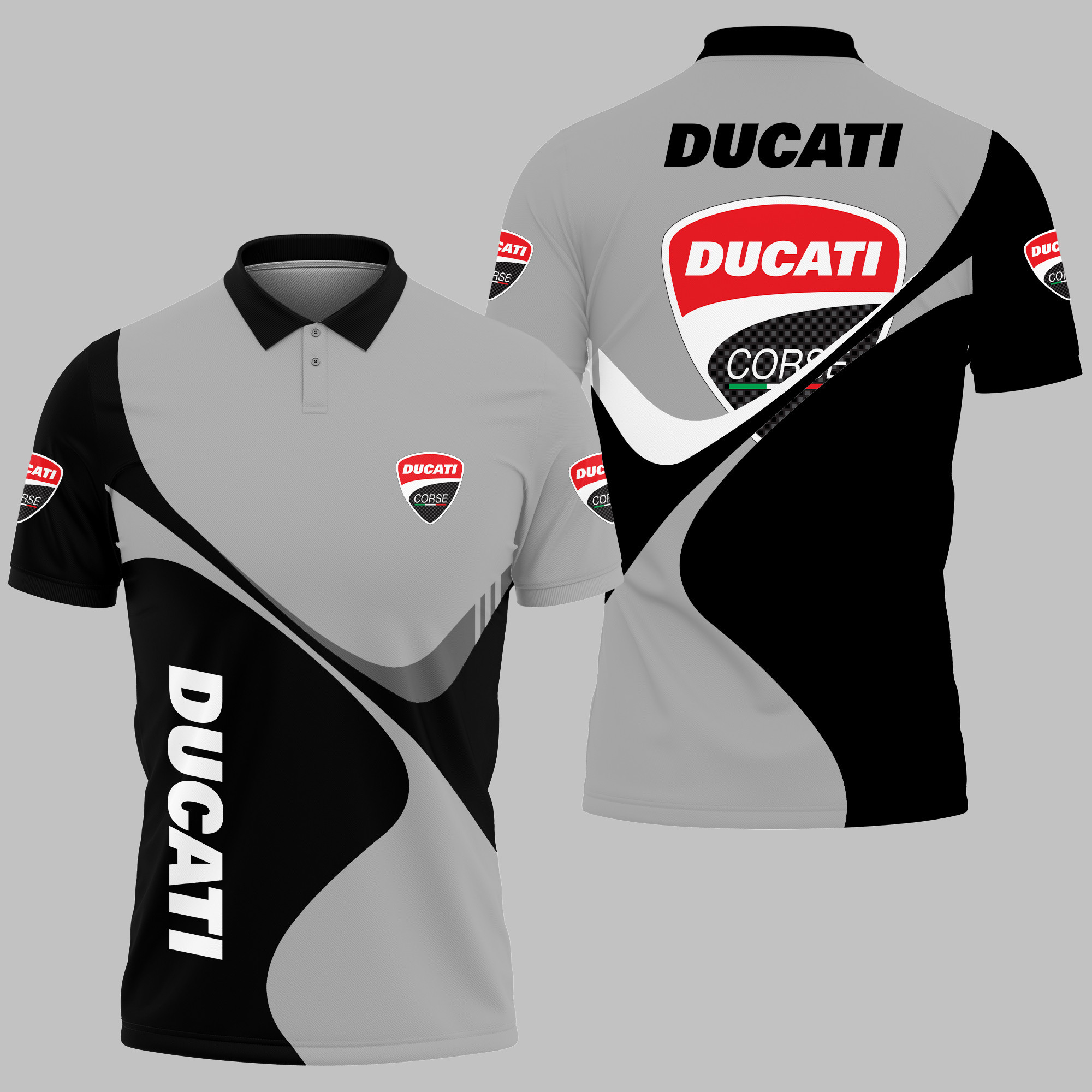 Ducati Polo Shirt V01 - Famjoys Ducati Polo Shirt V01 - Famjoys