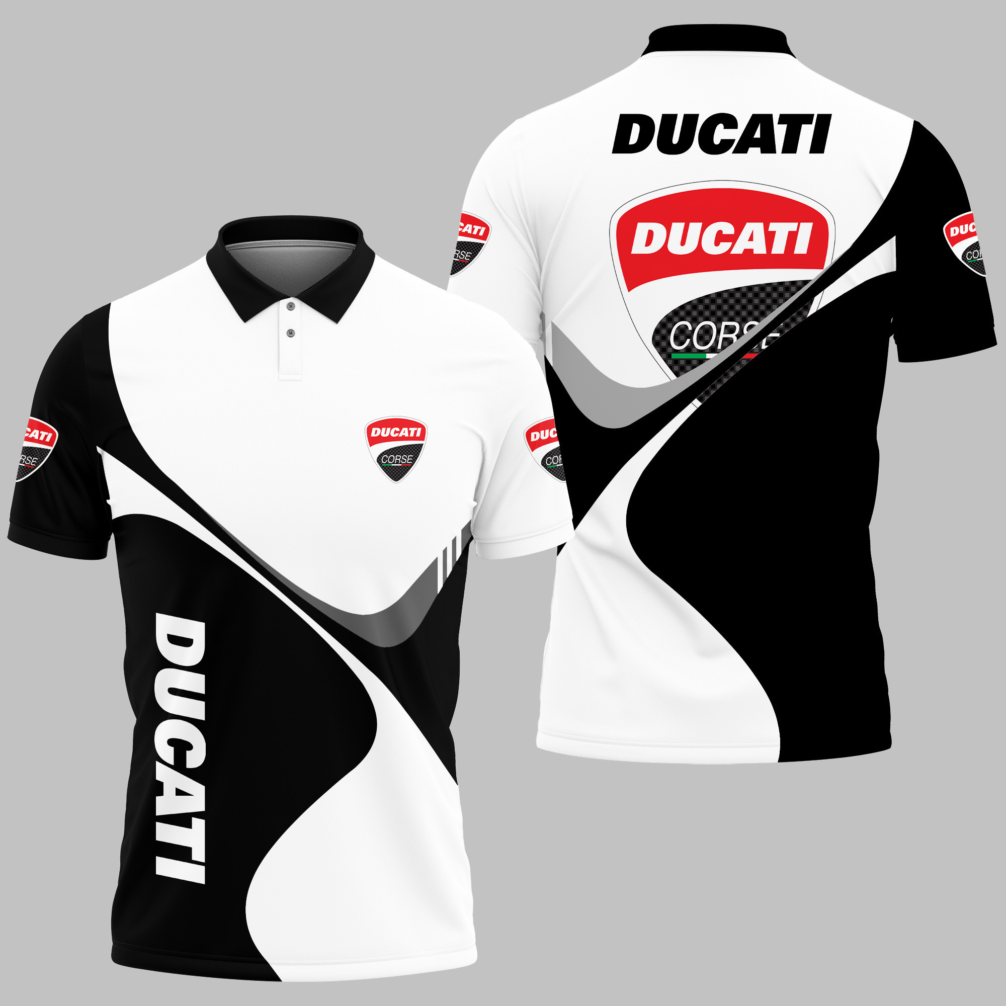 Ducati Polo Shirt V01 - Famjoys Ducati Polo Shirt V01 - Famjoys