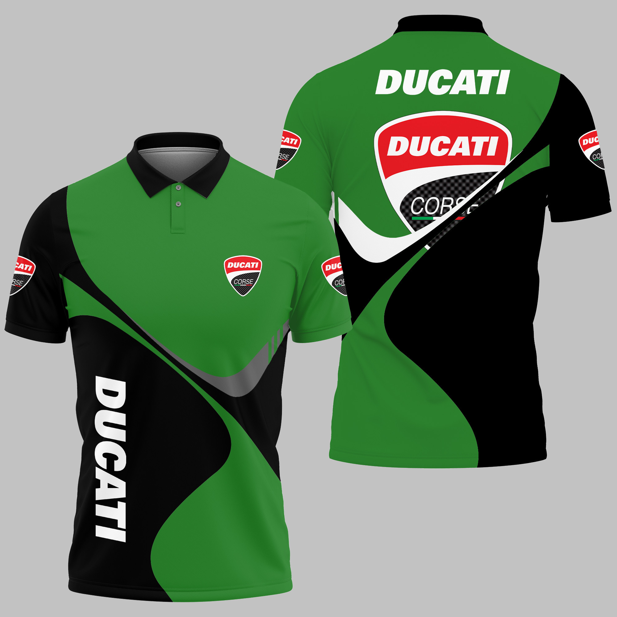 Ducati Polo Shirt V01 - Famjoys Ducati Polo Shirt V01 - Famjoys