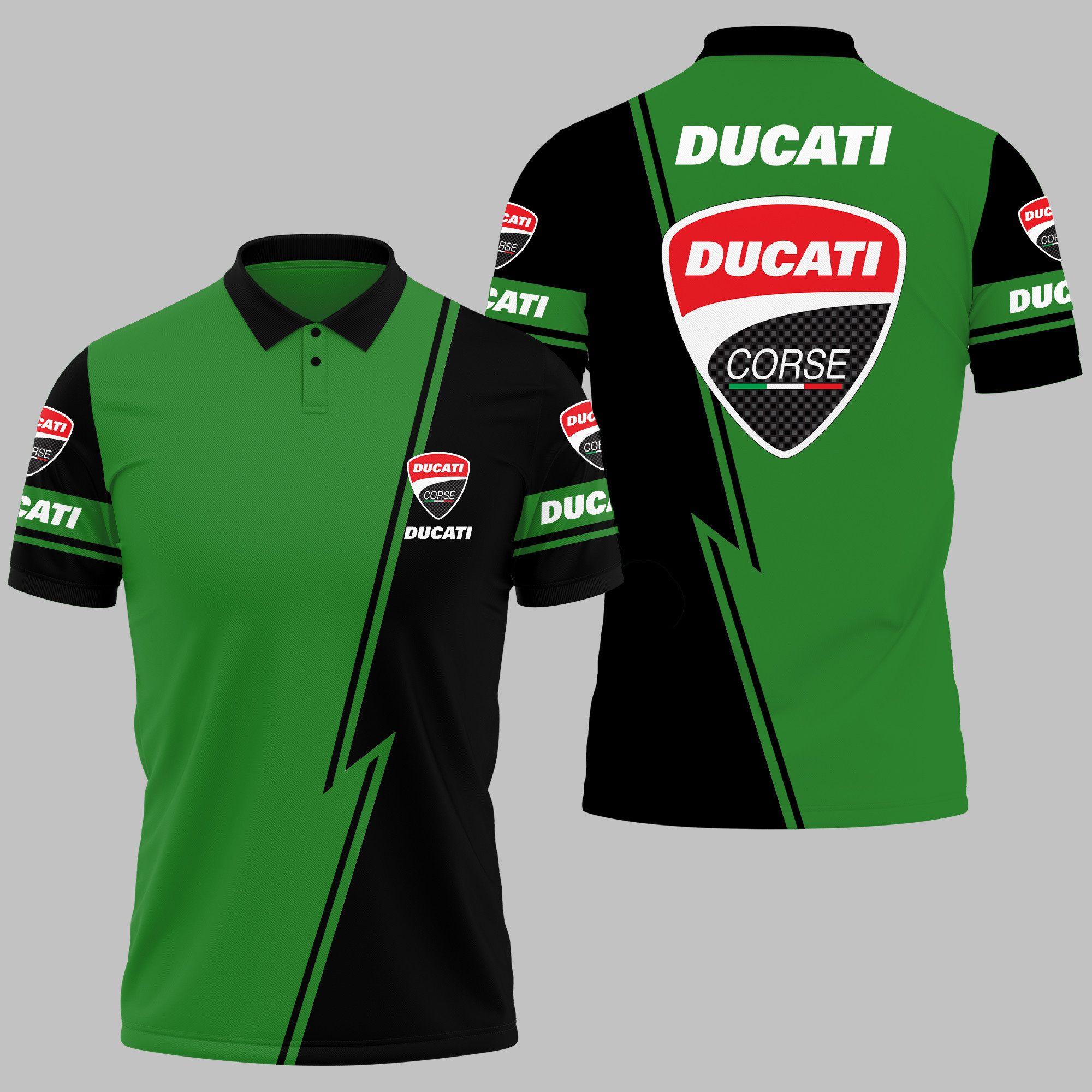 Ducati Polo Shirt V03 - Famjoys Ducati Polo Shirt V03 - Famjoys