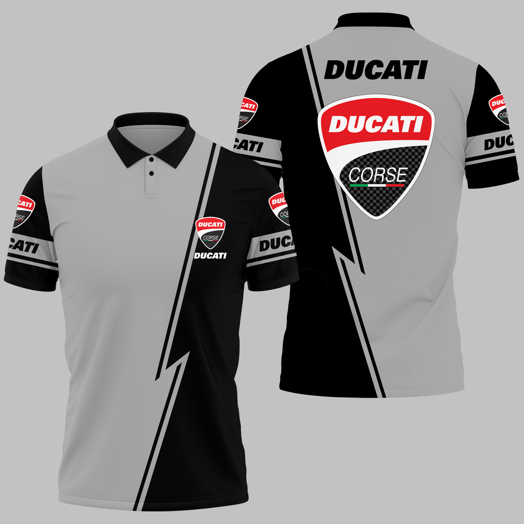 Ducati Polo Shirt V03 - Famjoys Ducati Polo Shirt V03 - Famjoys