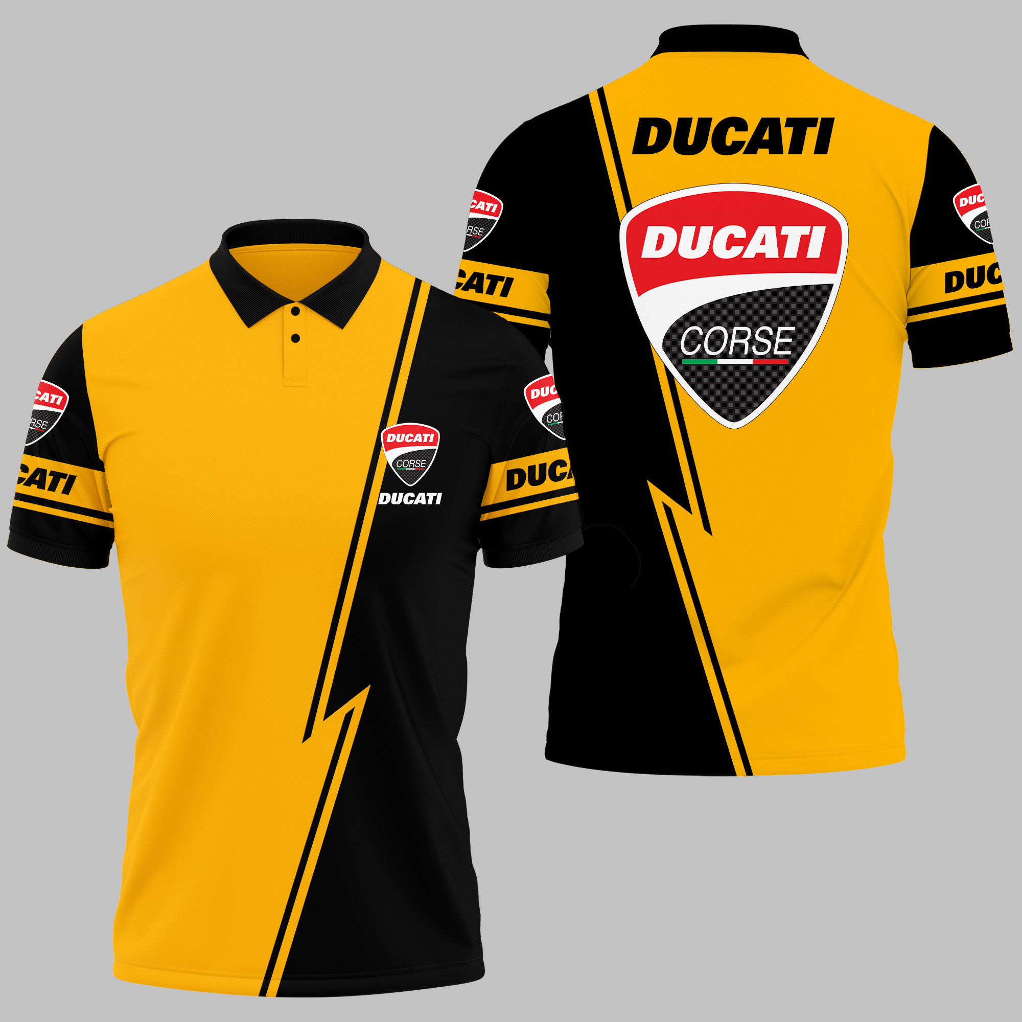 Ducati Polo Shirt V03 - Famjoys Ducati Polo Shirt V03 - Famjoys
