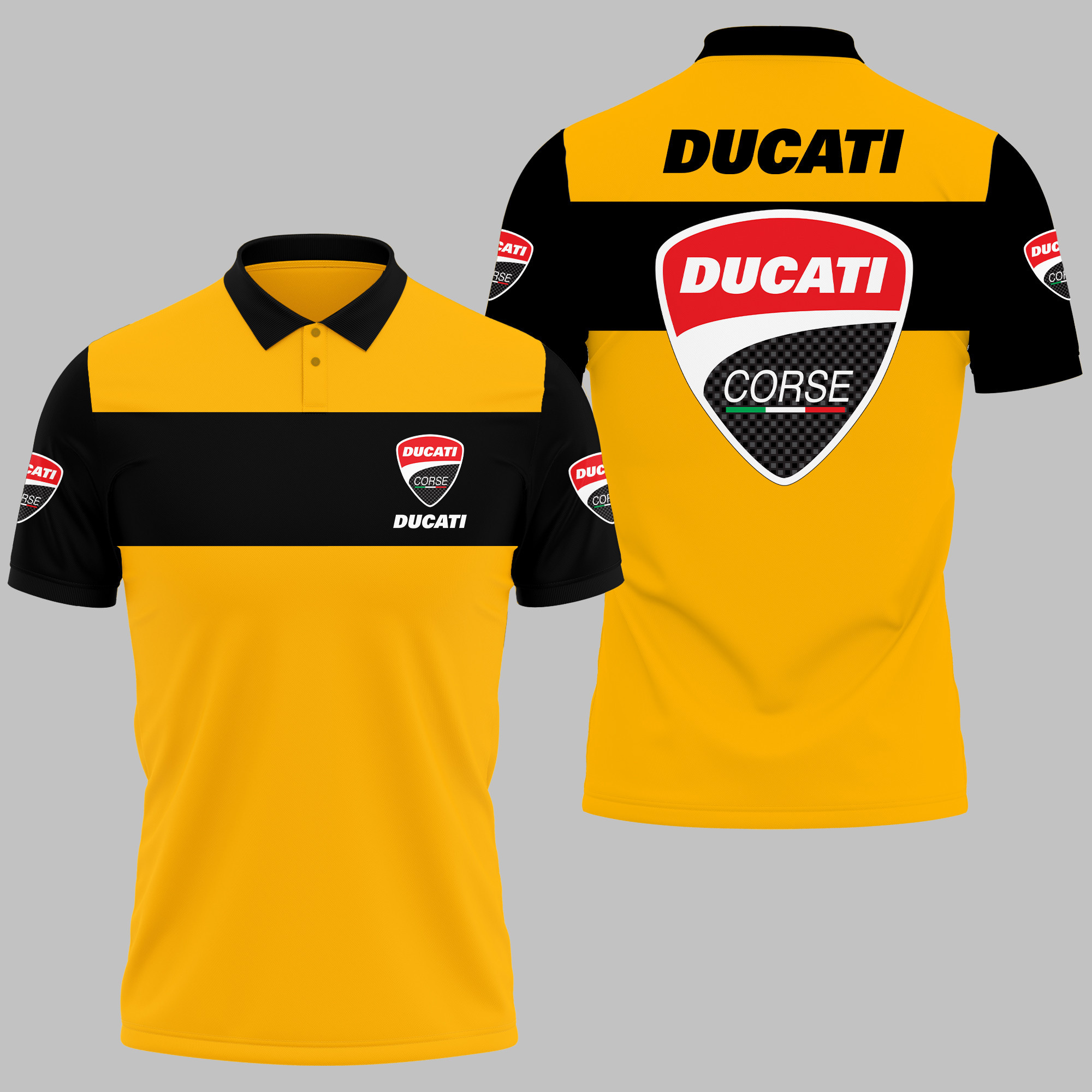 Ducati Polo Shirt V04 - Famjoys Ducati Polo Shirt V04 - Famjoys