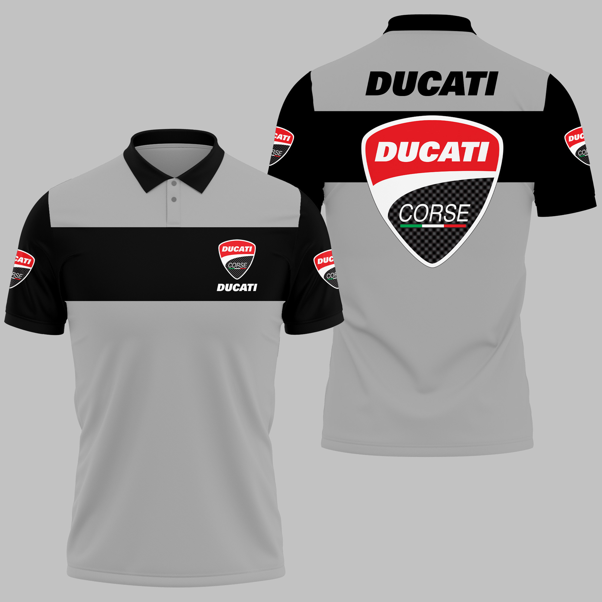 Ducati Polo Shirt V04 - Famjoys Ducati Polo Shirt V04 - Famjoys