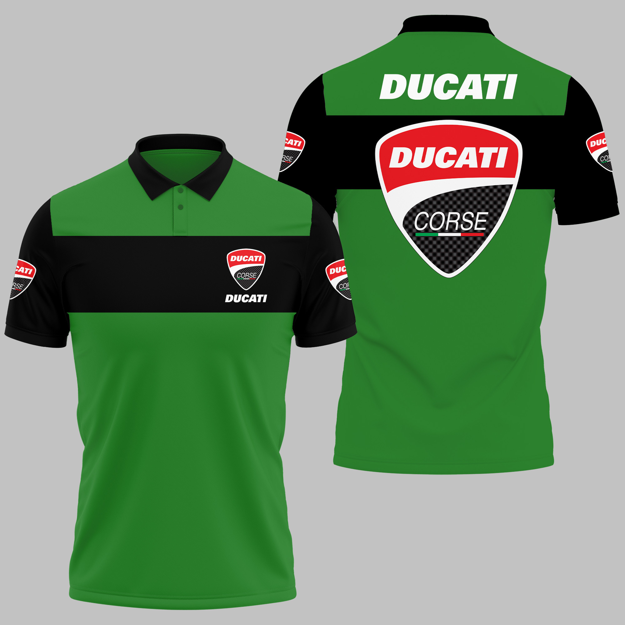 Ducati Polo Shirt V04 - Famjoys Ducati Polo Shirt V04 - Famjoys