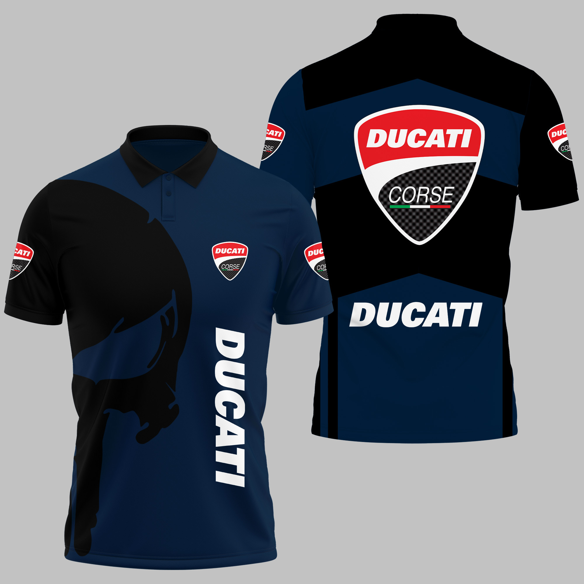 Ducati Polo Shirt V05 - Famjoys Ducati Polo Shirt V05 - Famjoys