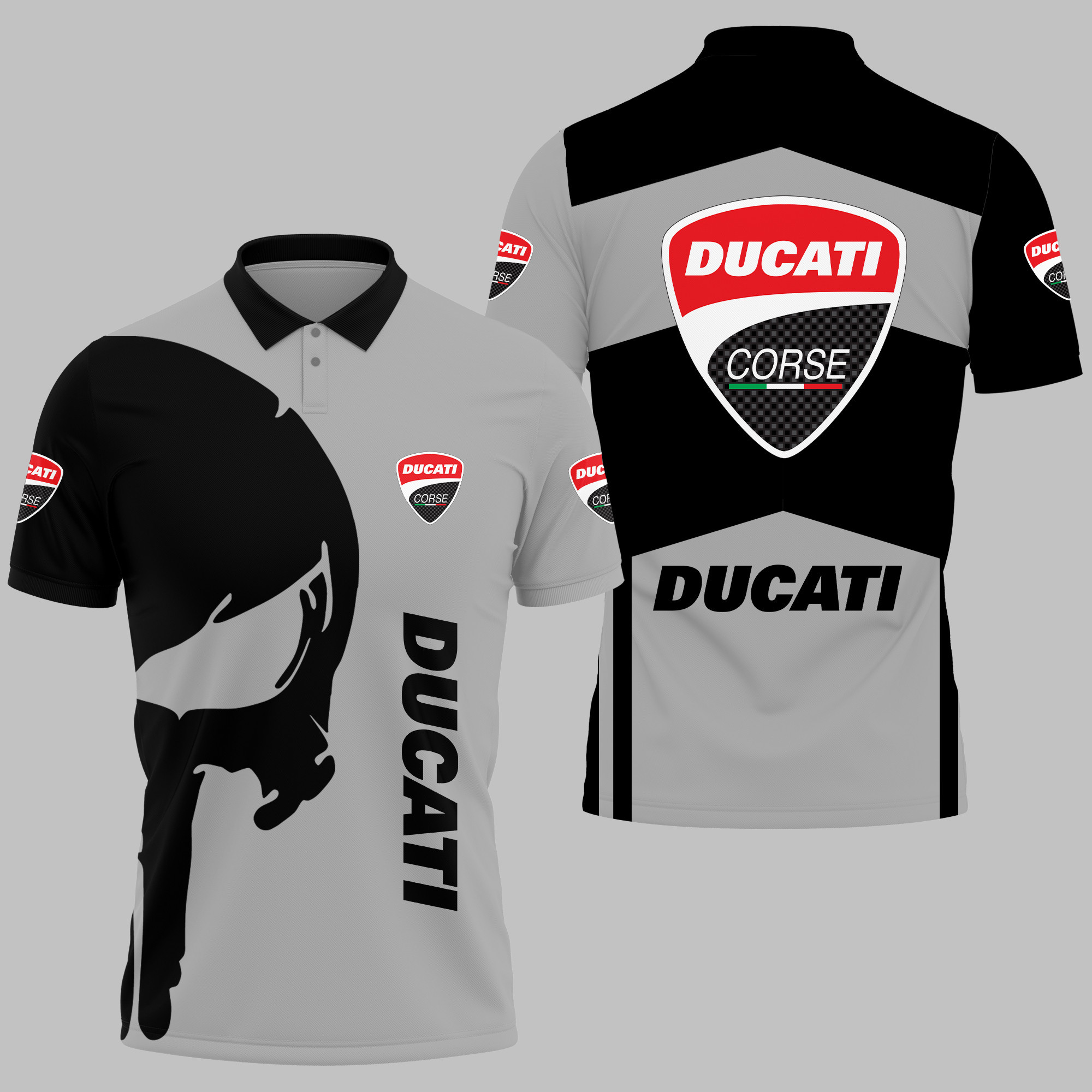 Ducati Polo Shirt V05 - Famjoys Ducati Polo Shirt V05 - Famjoys