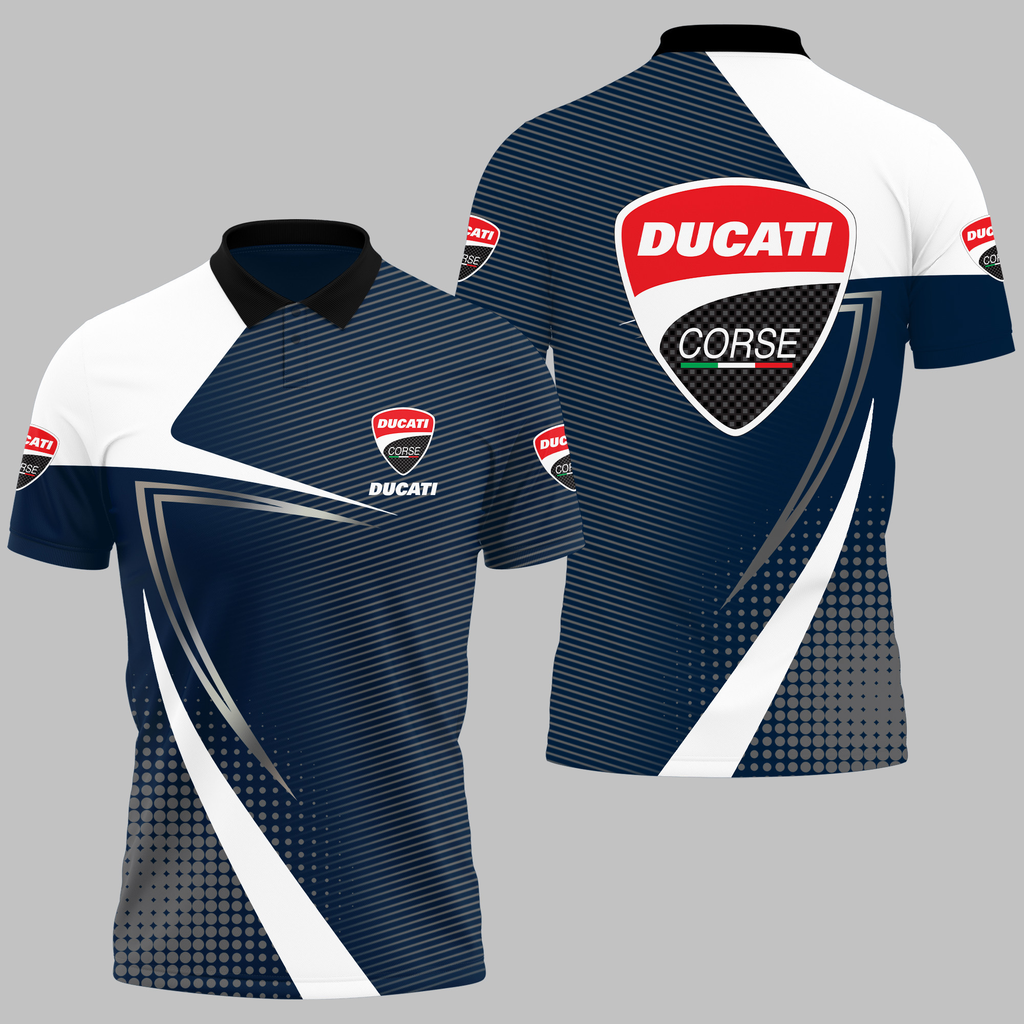 Ducati Polo Shirt V06 - Famjoys Ducati Polo Shirt V06 - Famjoys