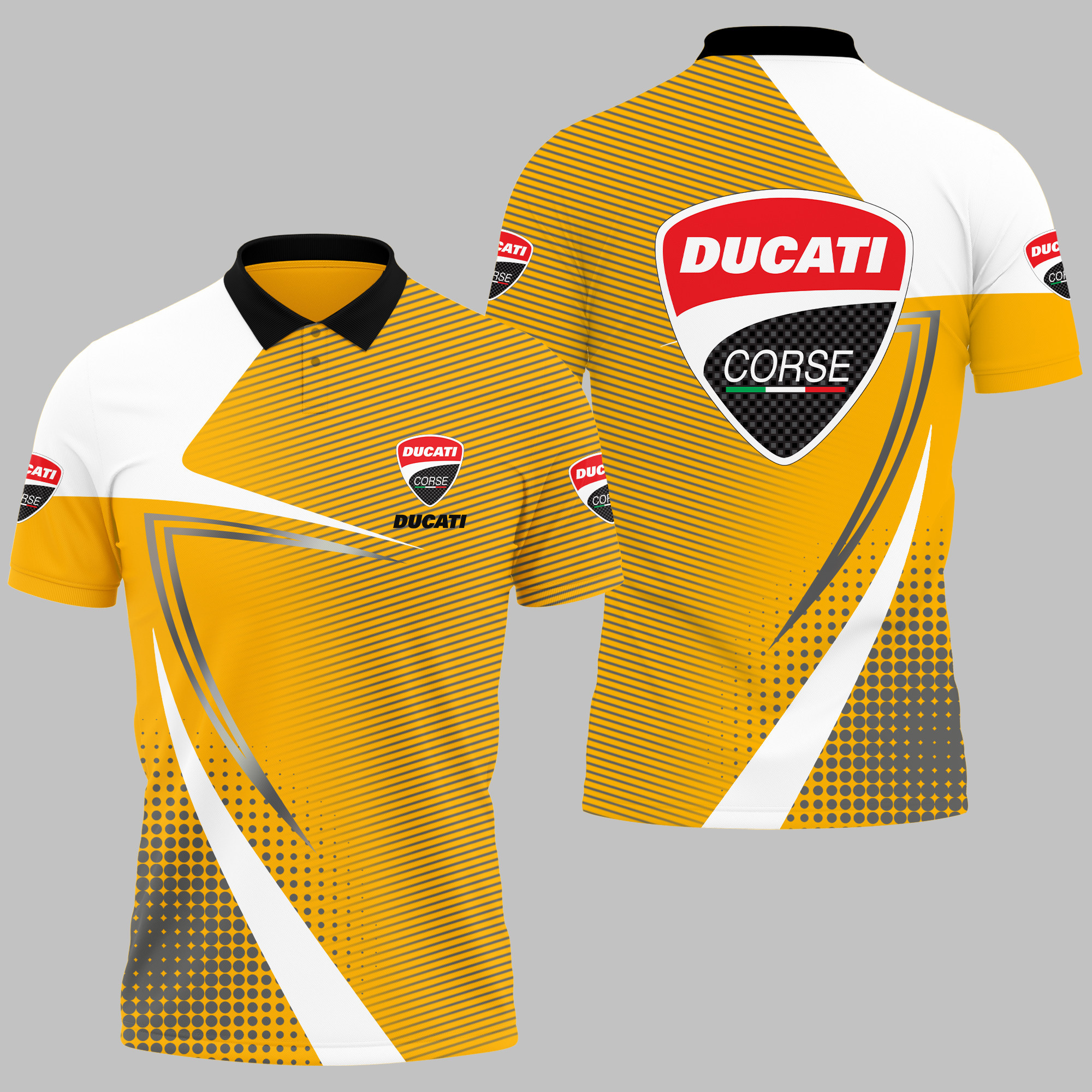 Ducati Polo Shirt V06 - Famjoys Ducati Polo Shirt V06 - Famjoys