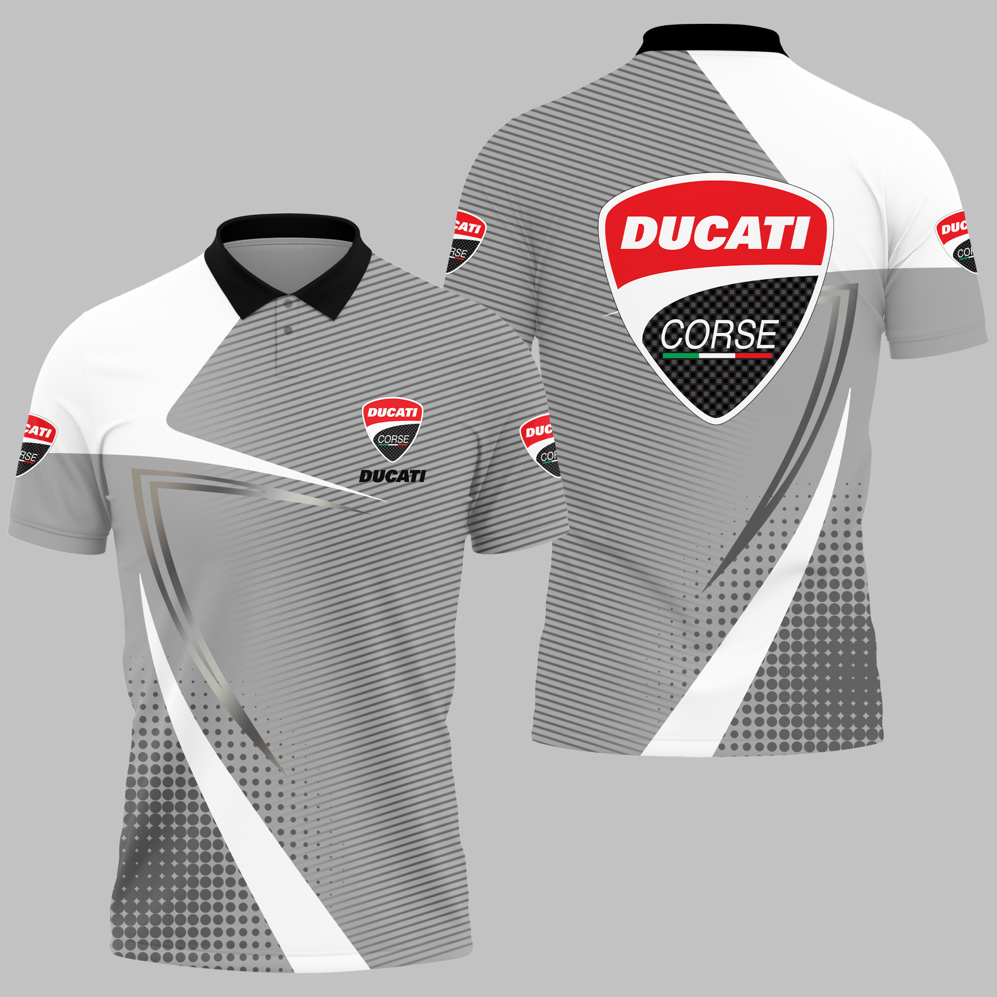 Ducati Polo Shirt V06 - Famjoys Ducati Polo Shirt V06 - Famjoys