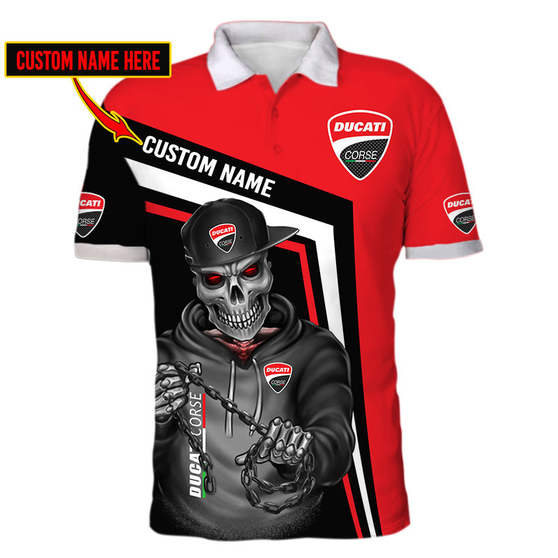 Ducati Skull Tshirt, sweatshirt, Polo, Hawaiian, Hoodie 3D Apparel Full Printing Custom Name - Famjoys Ducati Skull Tshirt, sweatshirt, Polo, Hawaiian, Hoodie 3D Apparel Full Printing Custom Name - Famjoys