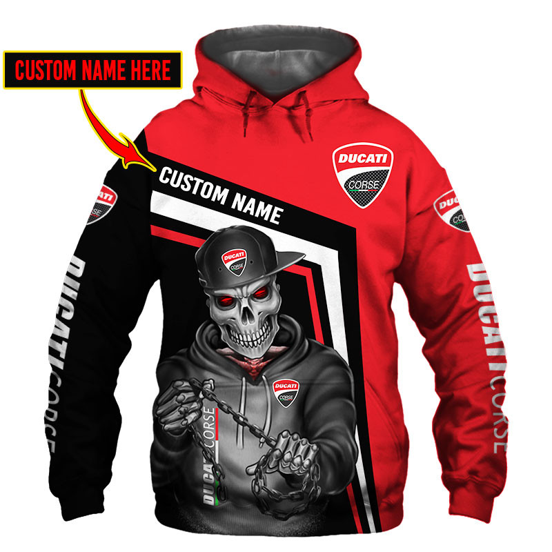 Ducati Skull Tshirt, sweatshirt, Polo, Hawaiian, Hoodie 3D Apparel Full Printing Custom Name - Famjoys Ducati Skull Tshirt, sweatshirt, Polo, Hawaiian, Hoodie 3D Apparel Full Printing Custom Name - Famjoys