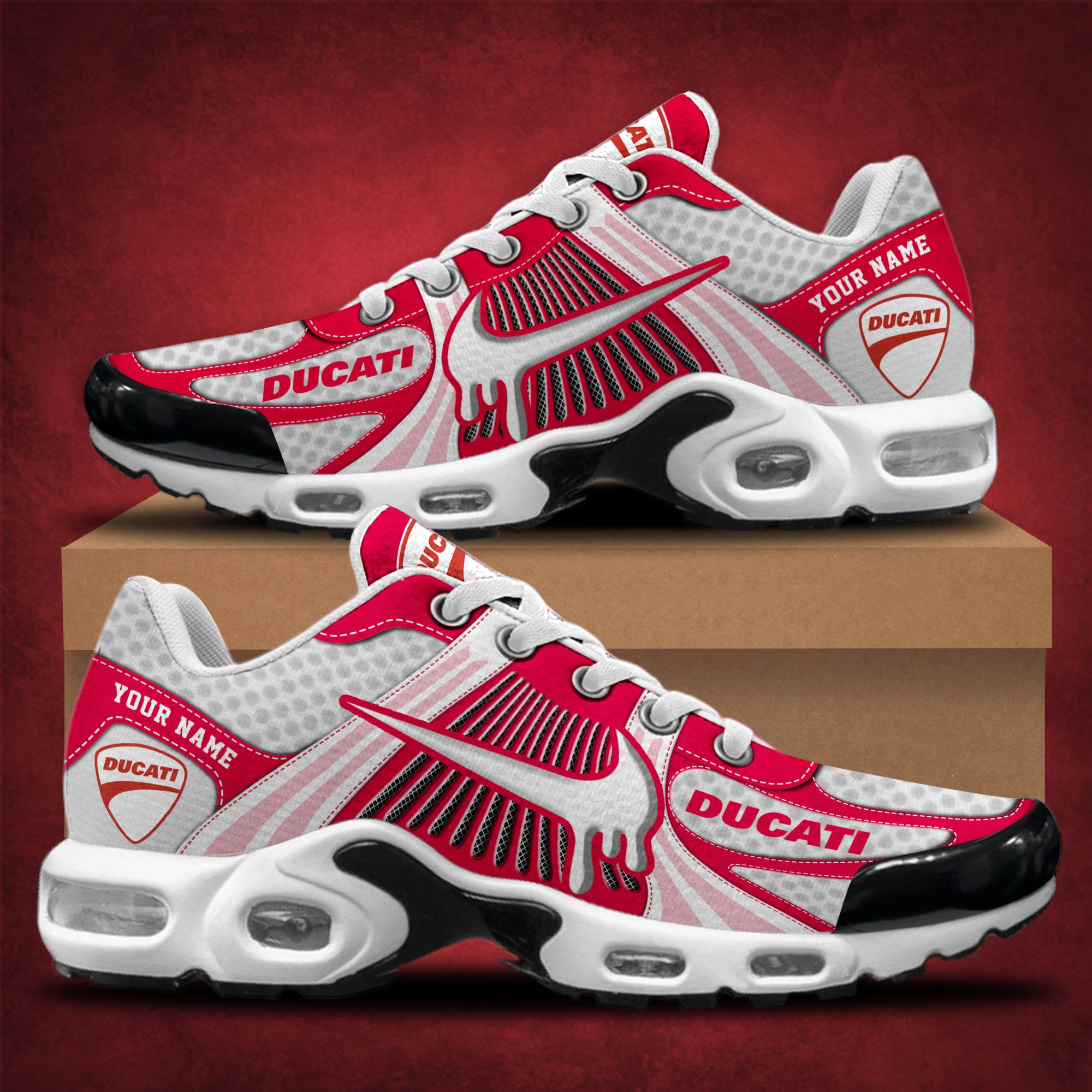 Ducati TN Shoes Sneakers For Men And Women - Famjoys Ducati TN Shoes Sneakers For Men And Women - Famjoys