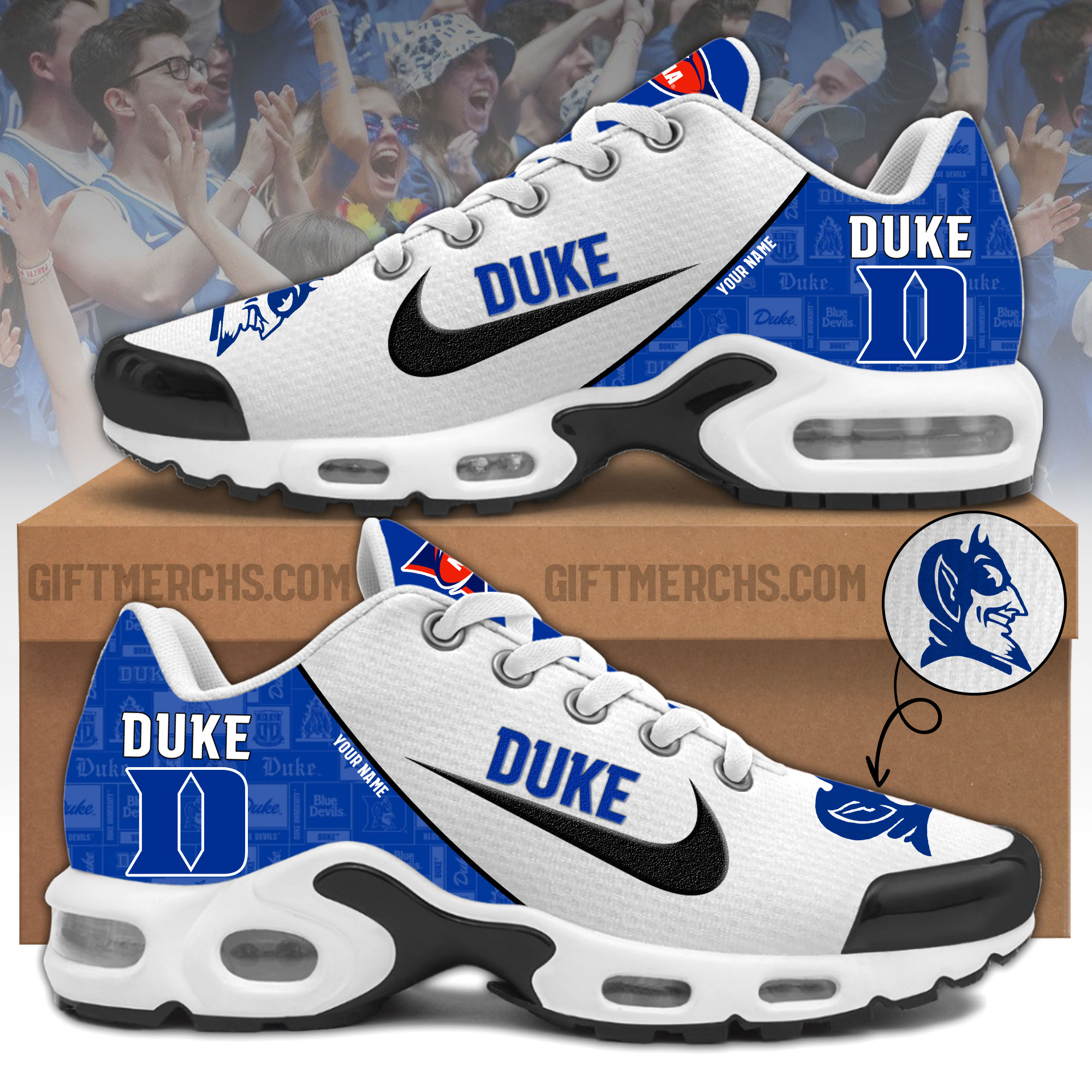 Duke Athletics Personalized Shoes - Famjoys Duke Athletics Personalized Shoes - Famjoys
