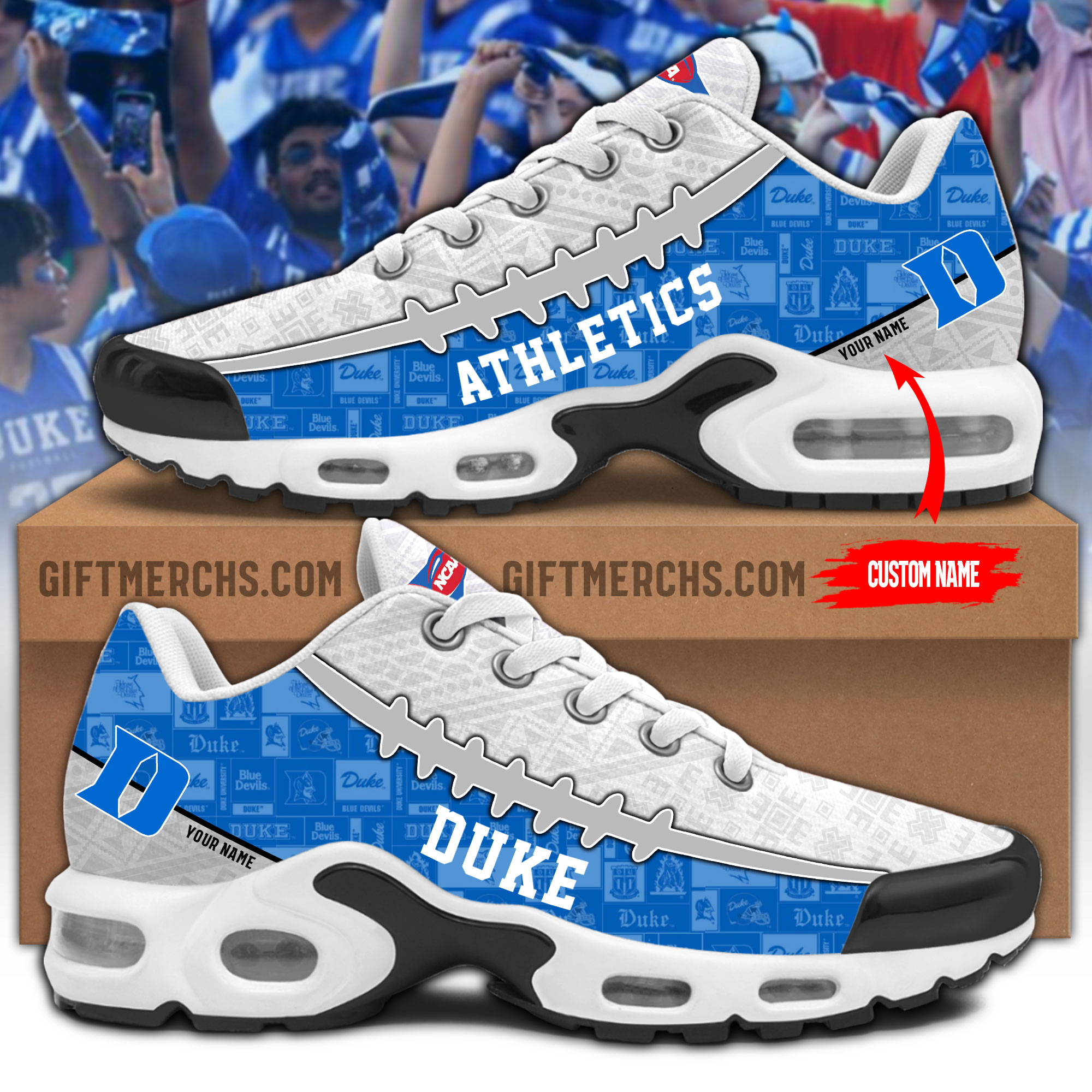 Duke Athletics Personalized Shoes - Famjoys Duke Athletics Personalized Shoes - Famjoys