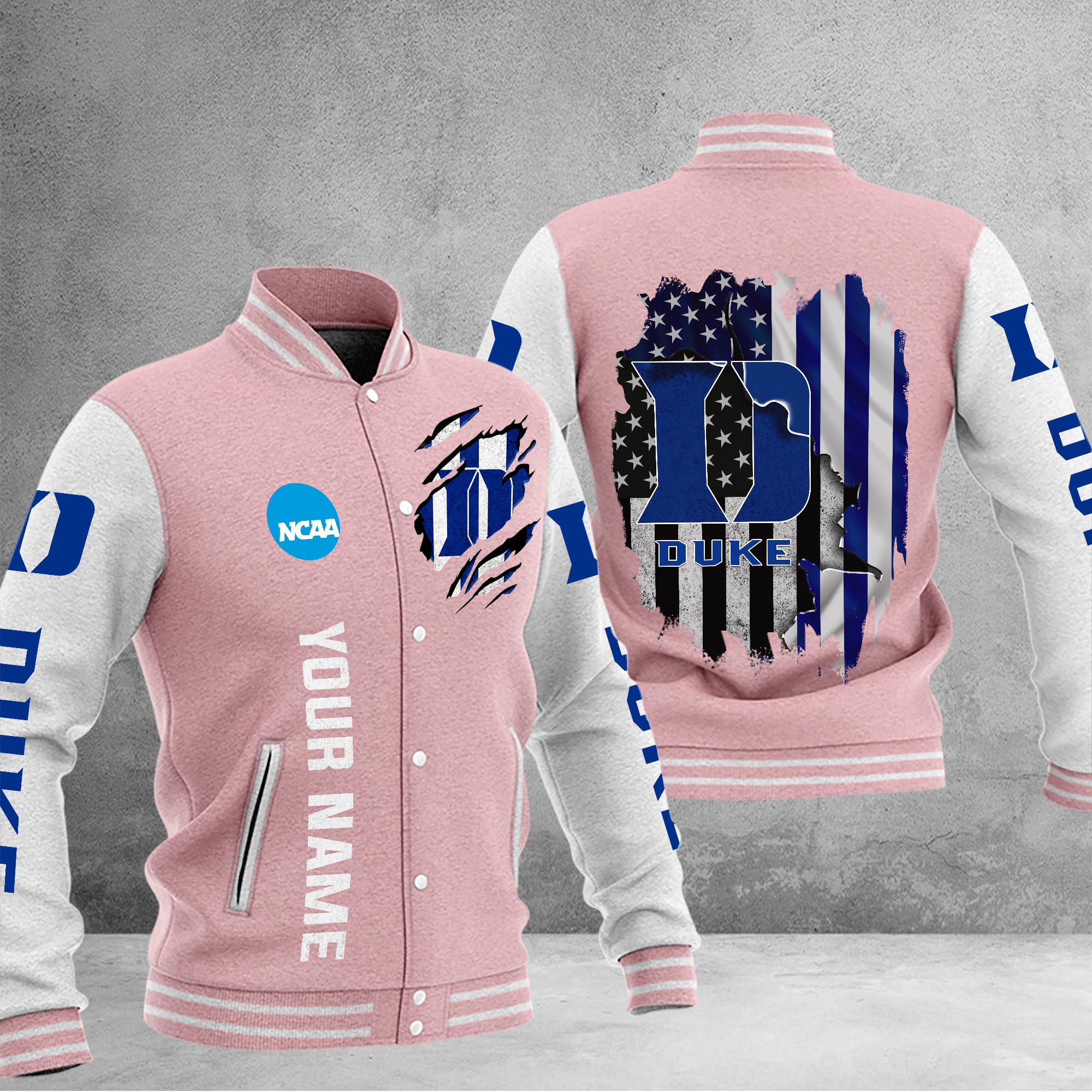 Duke Blue Devils Baseball Jacket - Famjoys Duke Blue Devils Baseball Jacket - Famjoys