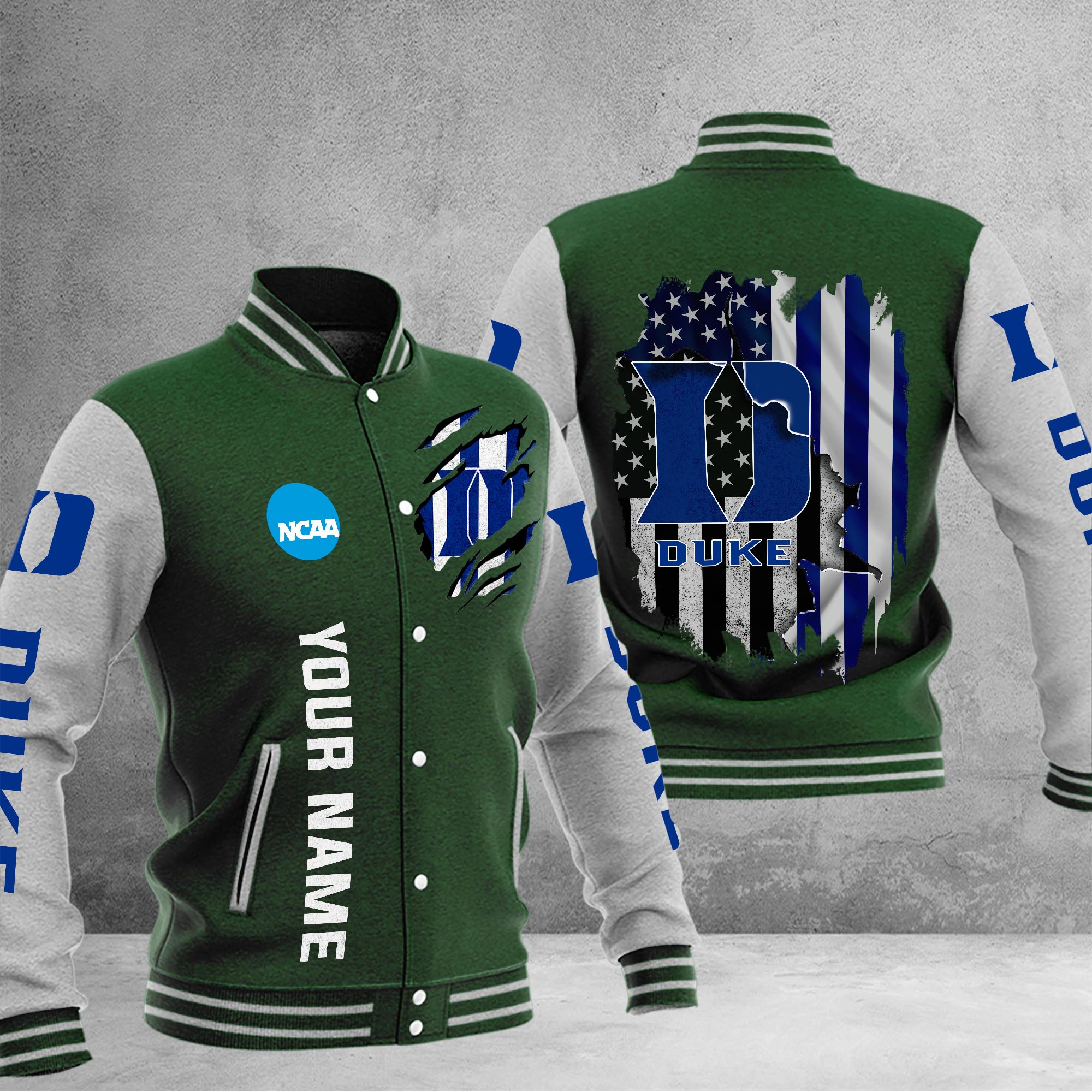 Duke Blue Devils Baseball Jacket - Famjoys Duke Blue Devils Baseball Jacket - Famjoys