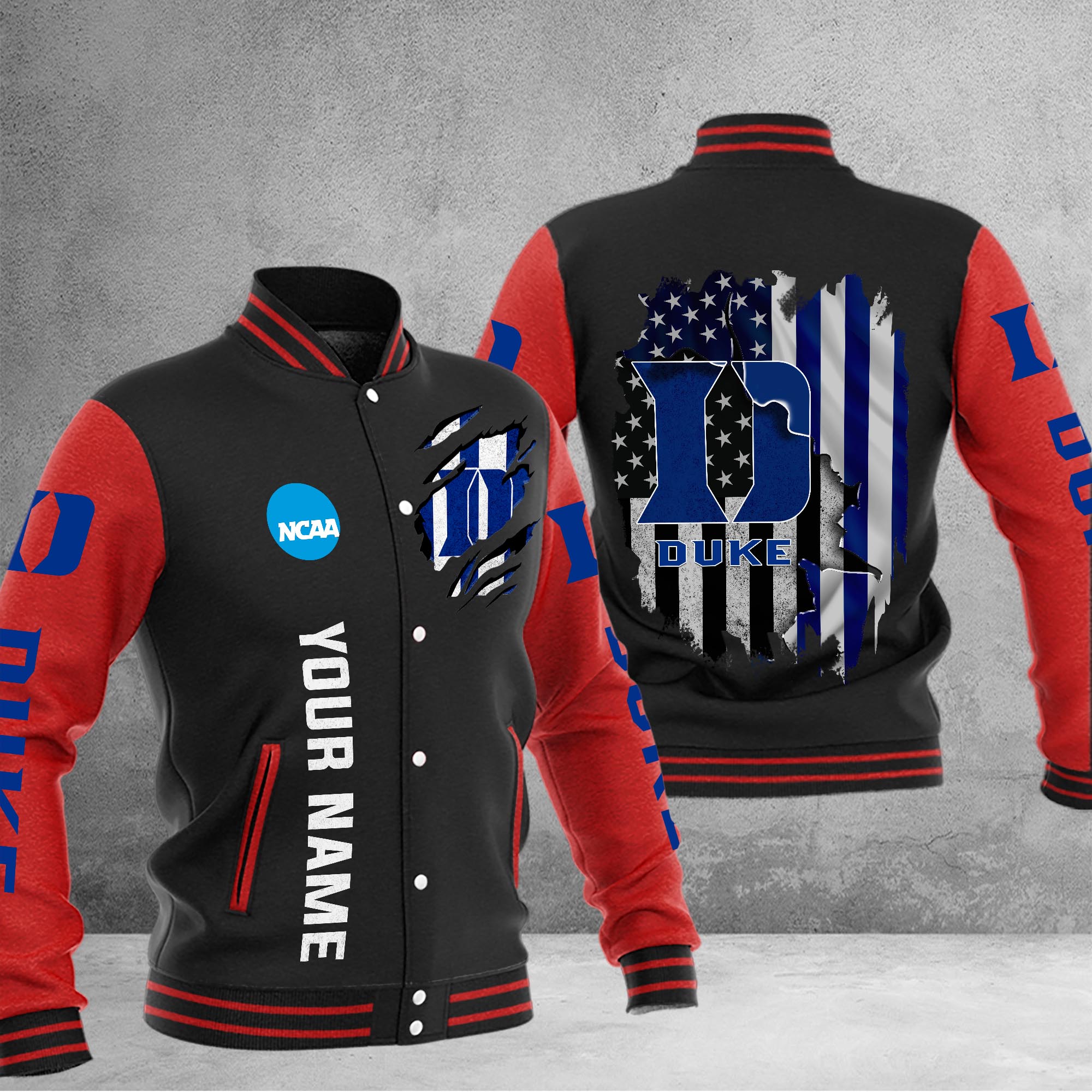 Duke Blue Devils Baseball Jacket - Famjoys Duke Blue Devils Baseball Jacket - Famjoys