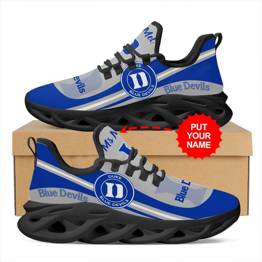 Duke Blue Devils Custom Name Personalized Max Soul Sneakers Shoes - Famjoys Duke Blue Devils Custom Name Personalized Max Soul Sneakers Shoes - Famjoys