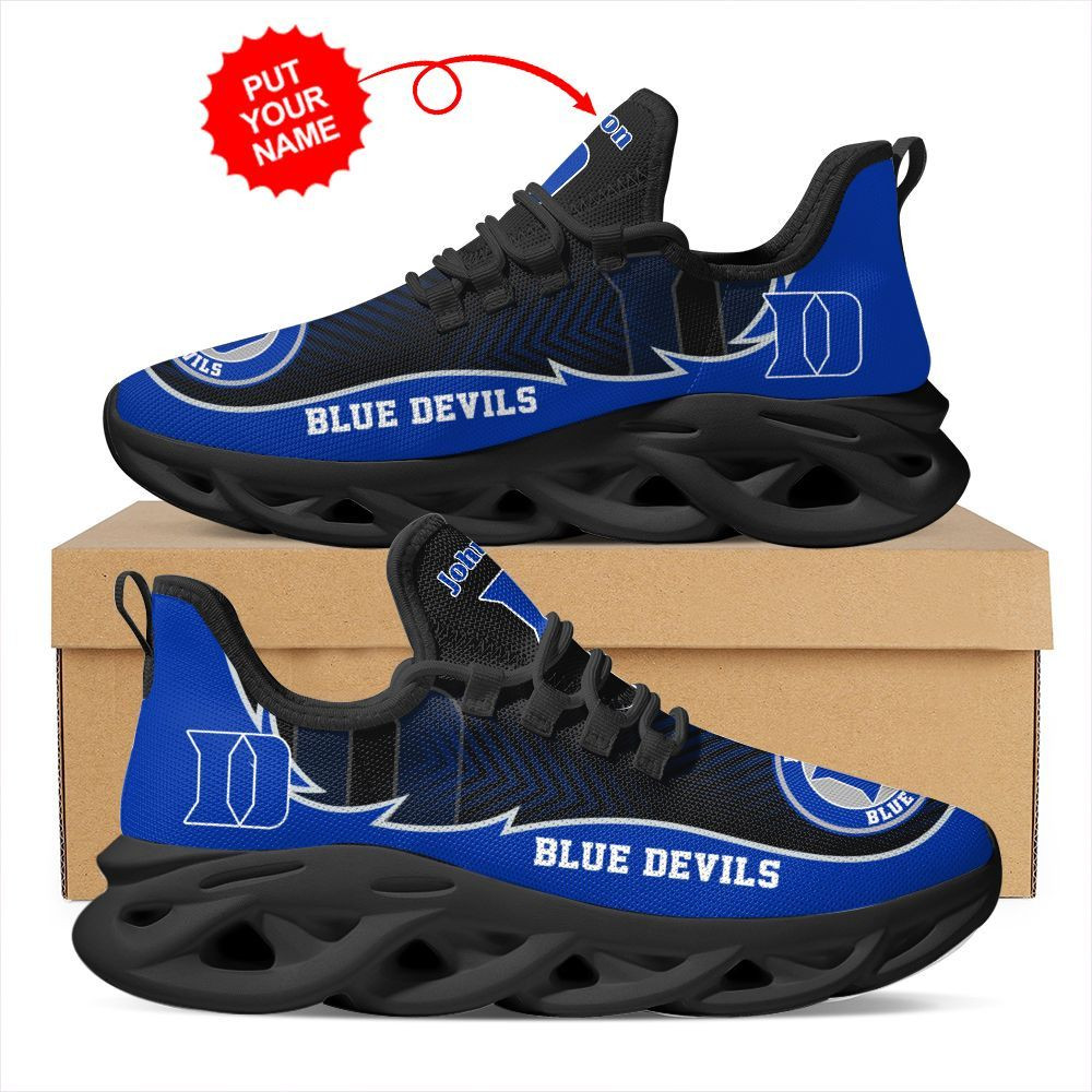 Duke Blue Devils Custom Name Personalized Max Soul Sneakers Shoes - Famjoys Duke Blue Devils Custom Name Personalized Max Soul Sneakers Shoes - Famjoys